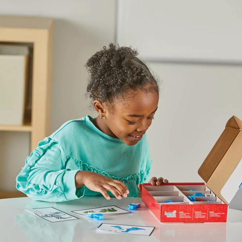 Learning Resources Learn My Letters Fine Motor Clips, ABC Literacy & Fine Motor Skills Toy, Hands-On Alphabet Learning for Toddlers, 45 Letter Clips & 4 Dot Clips, Ages 3+