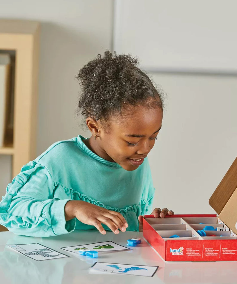 Learning Resources Learn My Letters Fine Motor Clips, ABC Literacy & Fine Motor Skills Toy, Hands-On Alphabet Learning for Toddlers, 45 Letter Clips & 4 Dot Clips, Ages 3+