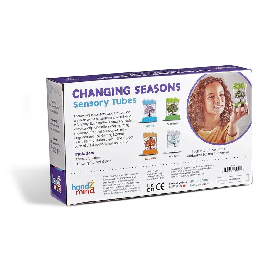 Learning Resources Seasonal Changing Sensory Tubes, 3+ Years, Learning Weather for Kids, Anxiety Soothing Tools Stress Relief Toys, Corner Calm Accessories