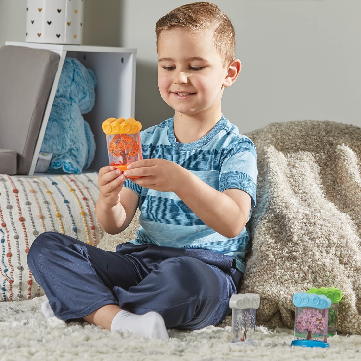 Learning Resources Seasonal Changing Sensory Tubes, 3+ Years, Learning Weather for Kids, Anxiety Soothing Tools Stress Relief Toys, Corner Calm Accessories