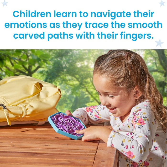 Learning Resources Mindful Maze Garden Pack, Calming Sensory Breathing Boards for Kids, Mindfulness & Self-Regulation Tool, 2 Double-Sided Boards with 4 Breathing Patterns, Ages 3+