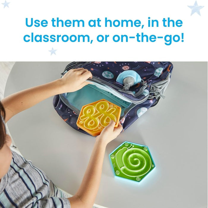 Learning Resources Mindful Maze Garden Pack, Calming Sensory Breathing Boards for Kids, Mindfulness & Self-Regulation Tool, 2 Double-Sided Boards with 4 Breathing Patterns, Ages 3+