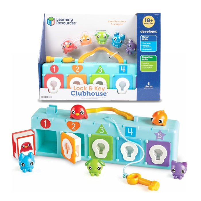Learning Resources Lock & Key Clubhouse, Toddler Toys Games, Combination Lock, Classroom Must Haves, Montessori Activity Center for Kids, Preschool Learning Activities, Boy and Girls Gifts