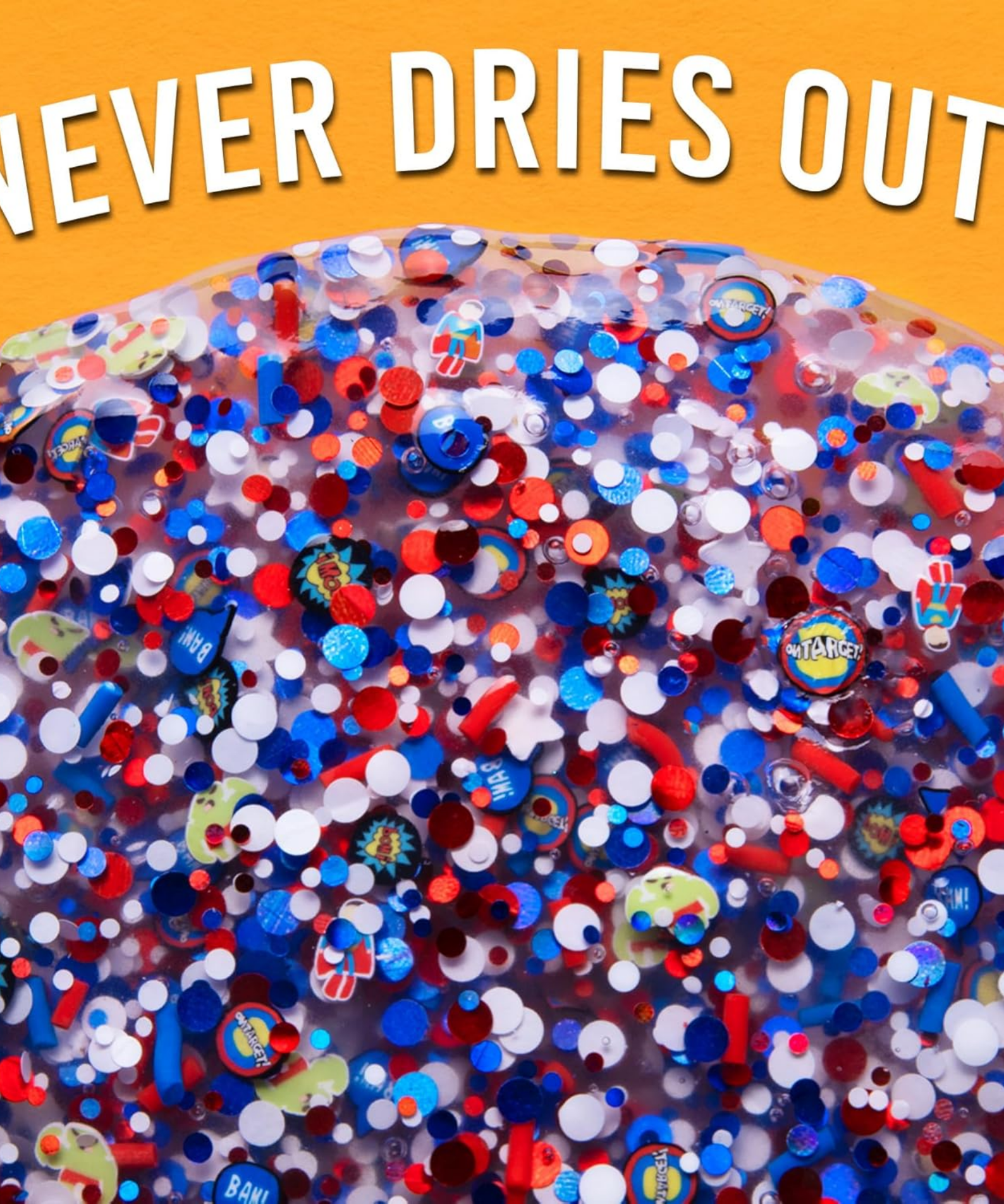 Crazy Aaron's Comic Book Thinking Putty, 4" Tin with 90g of Non-Toxic Sensory Play Putty which Never Dries Out, Soft Textured Creative Fidget Toy for Boys and Girls Ages 3Y+