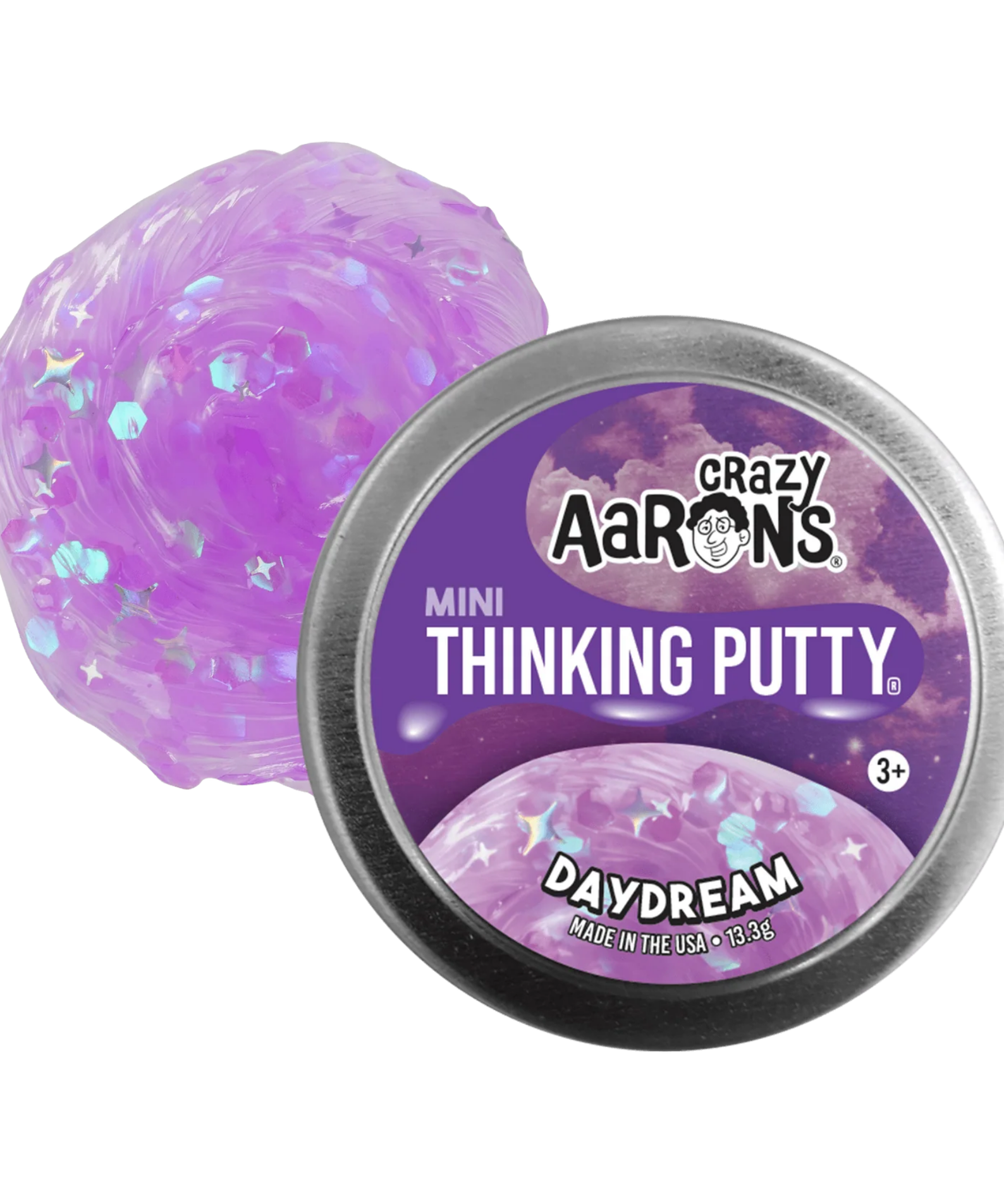 Crazy Aaron's Mini Day Dream Thinking Putty, 2" Tin with 13g of Non-Toxic Sensory Play Putty which Never Dries Out, Soft Textured Creative Fidget Toy for Boys and Girls Ages 3Y+