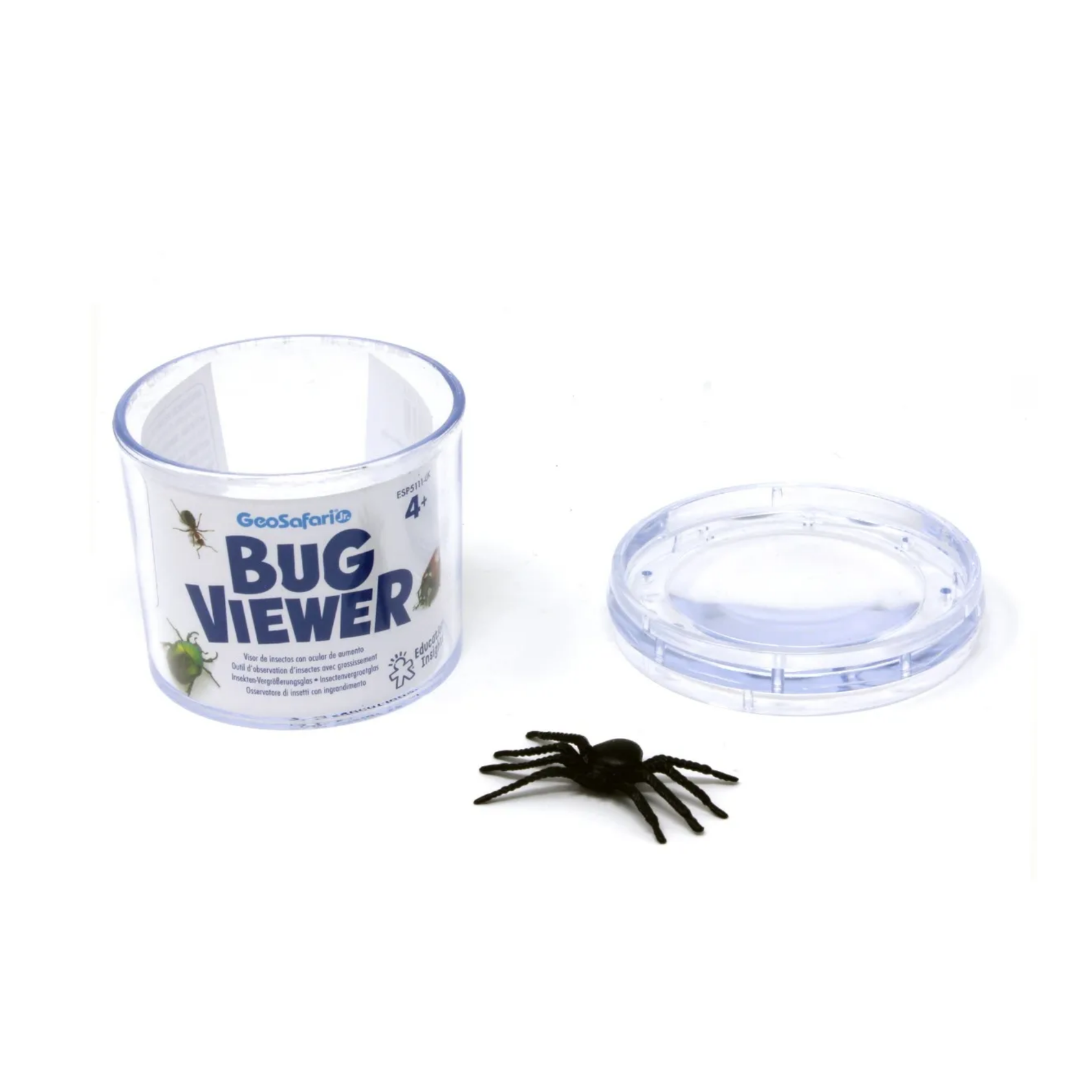 Learning Resources GeoSafari Jr. Bug Viewer, Magnifying Jar for Kids, 3x Magnification, Air Holes for Live Viewing, Measuring Grid Base, Ideal for Outdoor Exploration, Ages 3+