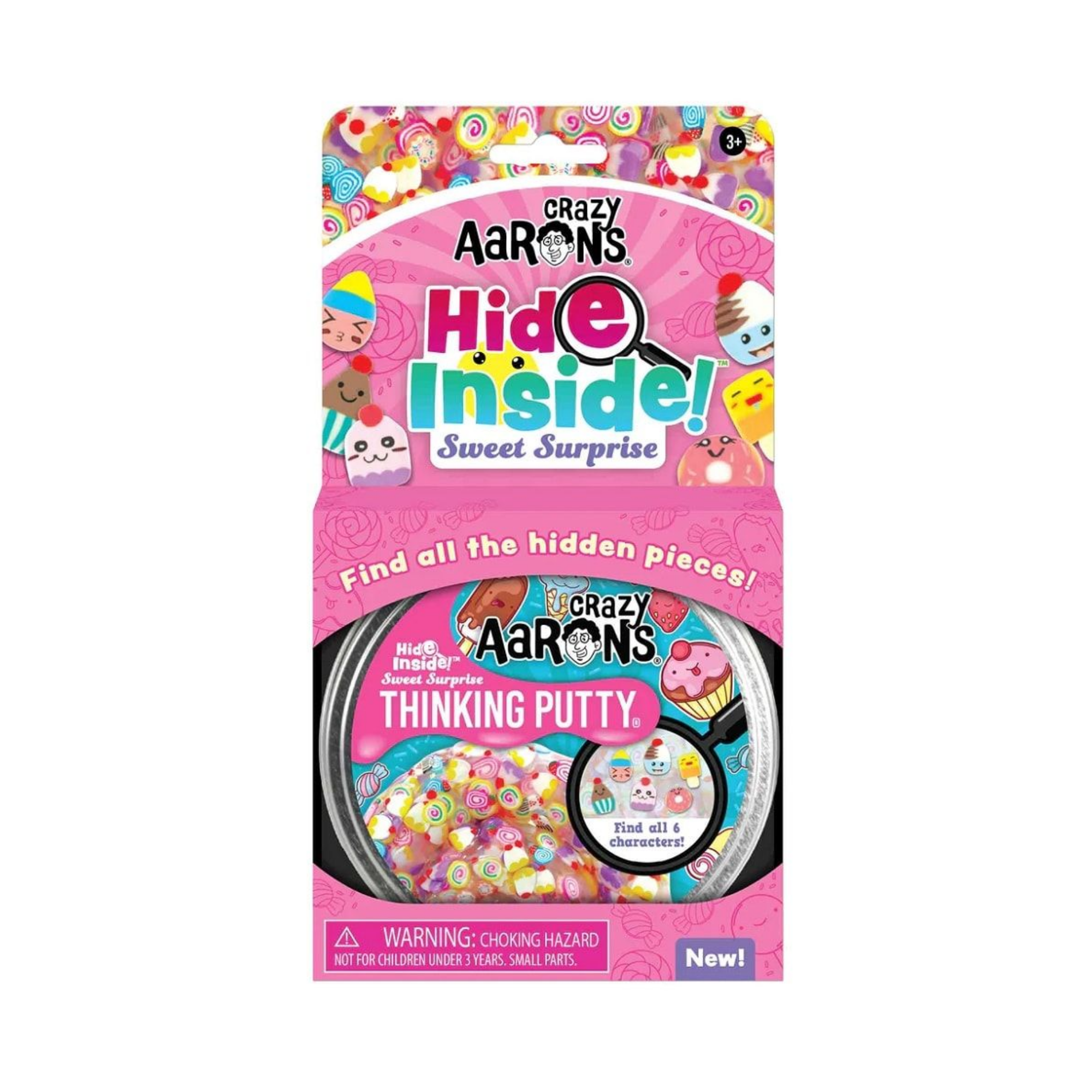 Crazy Aaron's Hide Inside! Flower Finds Thinking Putty, 4" Tin with 90g of Non-Toxic Sensory Play Putty which Never Dries Out, Soft Textured Creative Fidget Toy for Boys and Girls Ages 3Y+