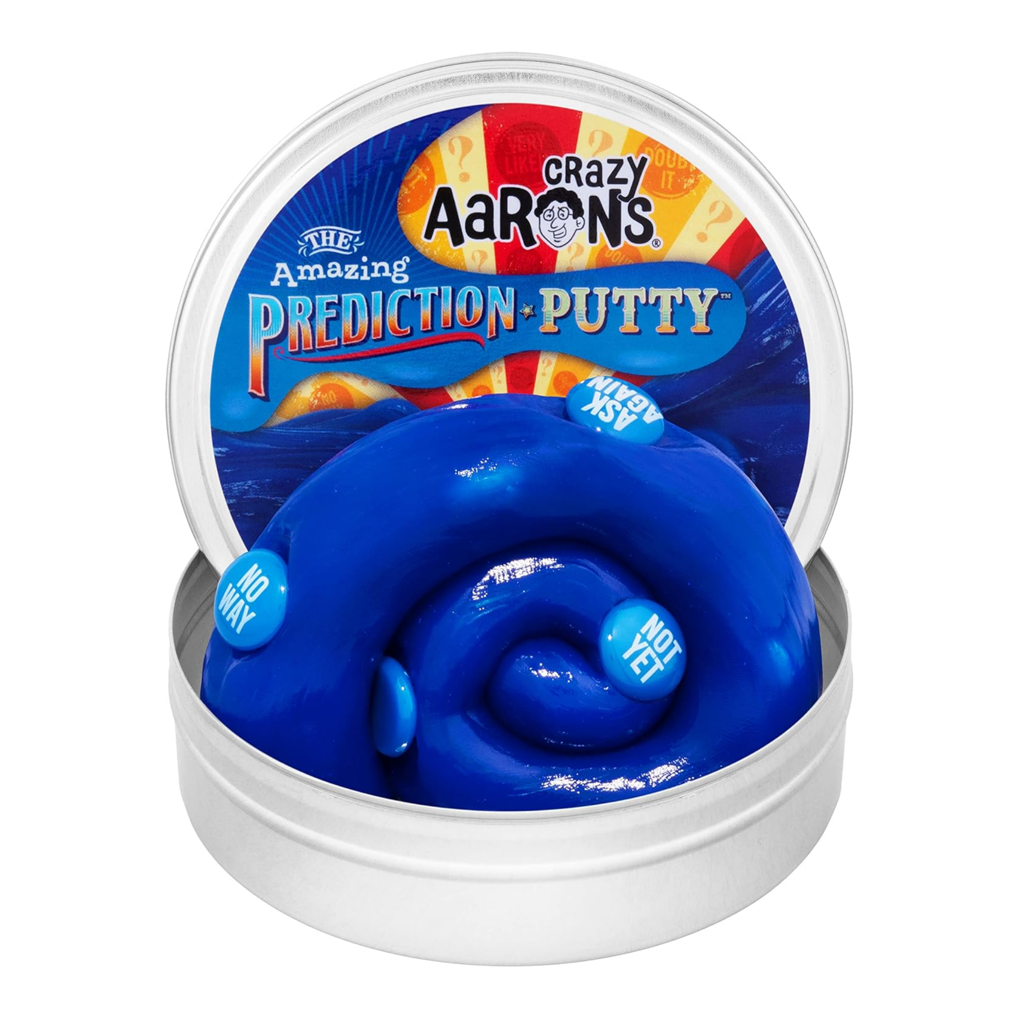 Crazy Aaron's Amazing Prediction Thinking Putty, 4" Tin with 90g of Non-Toxic Sensory Play Putty which Never Dries Out, Soft Textured Creative Fidget Toy for Boys and Girls Ages 3Y+