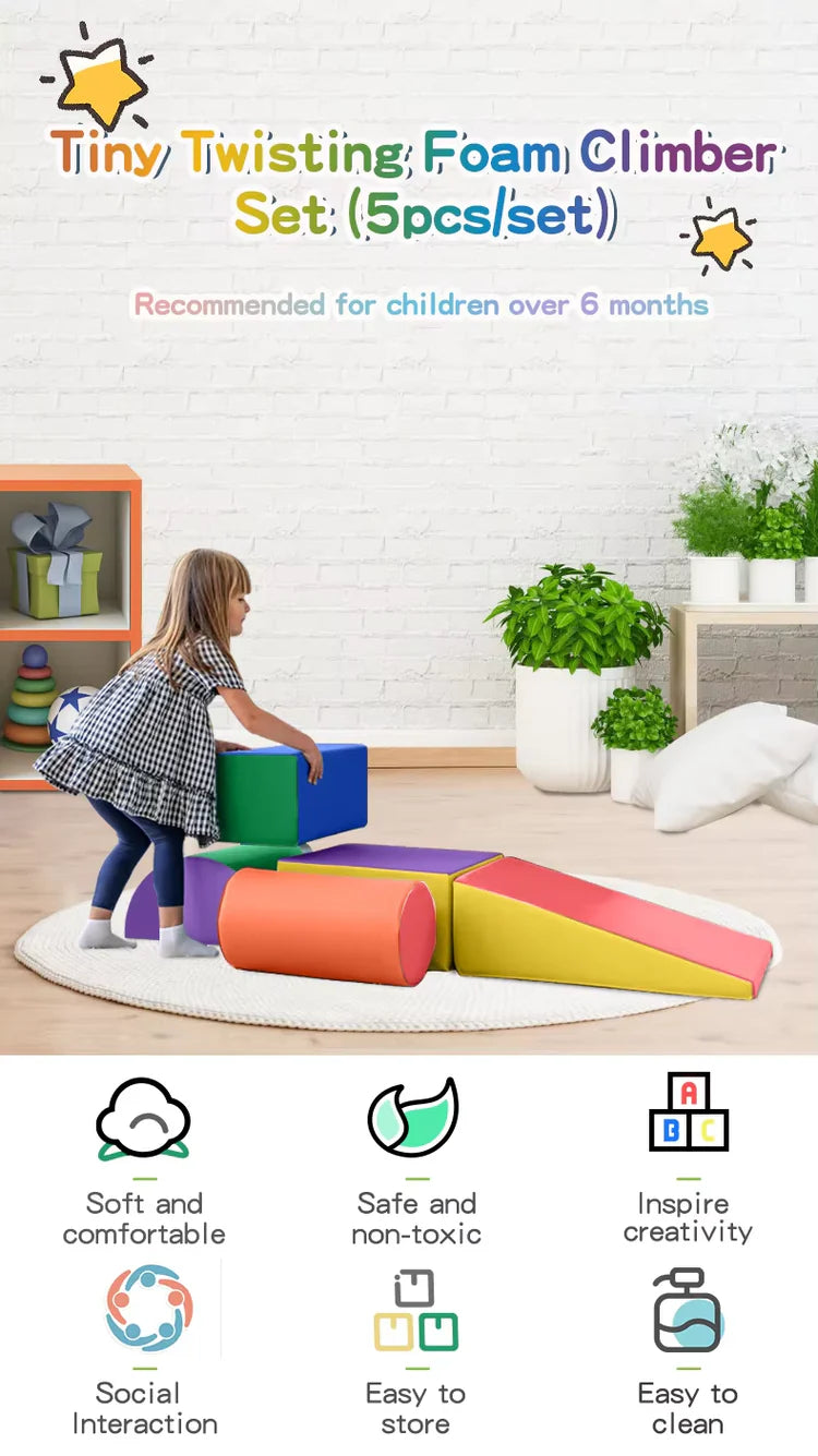 Sports Sz Climb &Crawl Playset Supreme Sports Sz Climb And Crawl Playset for Toddlers for Toddlers, Soft Foam Indoor Playground, Crawling & Climbing Obstacle Set, Gross Motor Skill Development, Safe EPE Foam