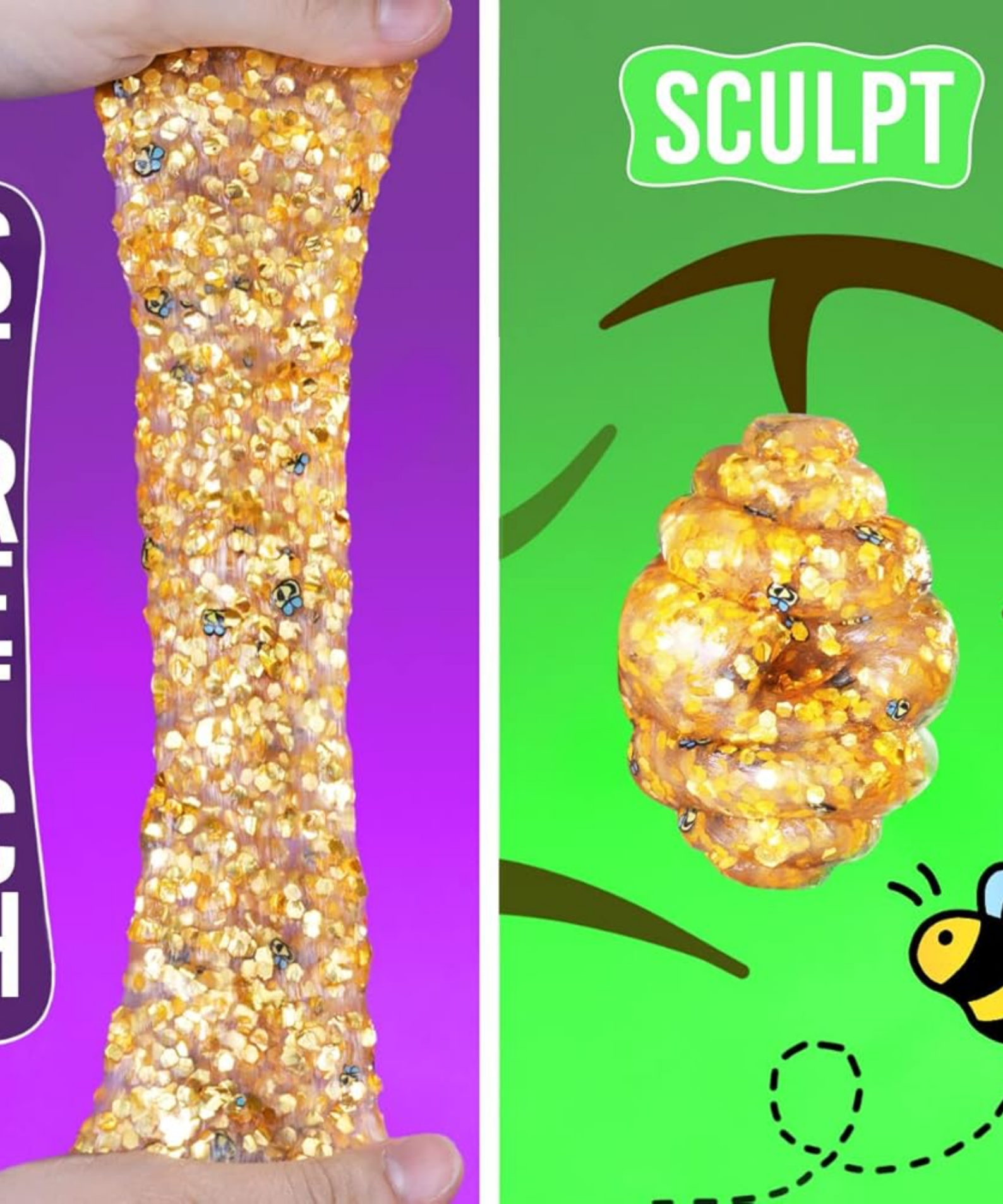 Crazy Aaron's Hide Inside! Honey Hive Thinking Putty, 4" Tin with 90g of Non-Toxic Sensory Play Putty which Never Dries Out, Soft Textured Creative Fidget Toy for Boys and Girls Ages 3Y+