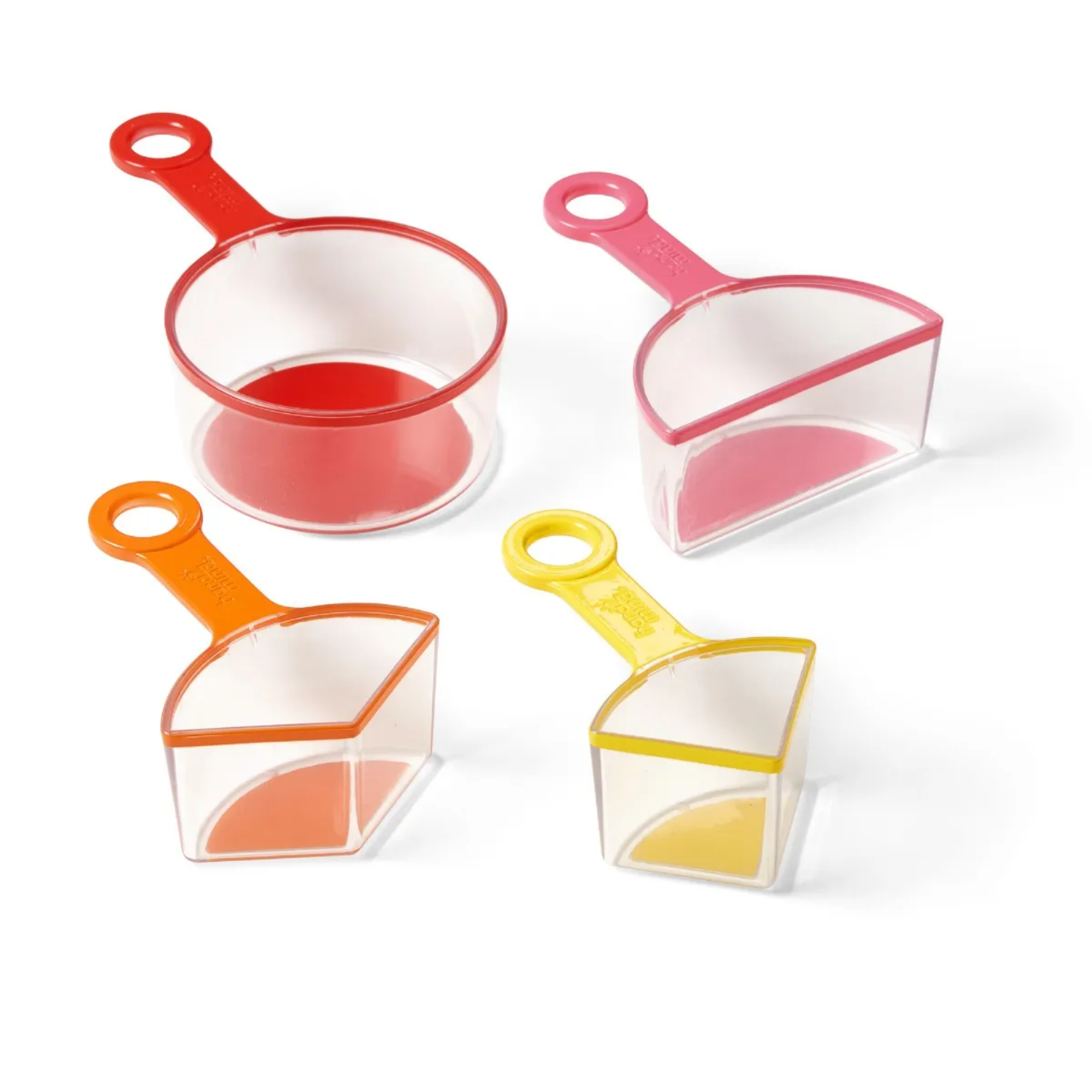 Learning Resources Rainbow Fraction Measuring Cups Set of 4 Visual Fraction Learning Tool for Kids Ages 3 Plus
