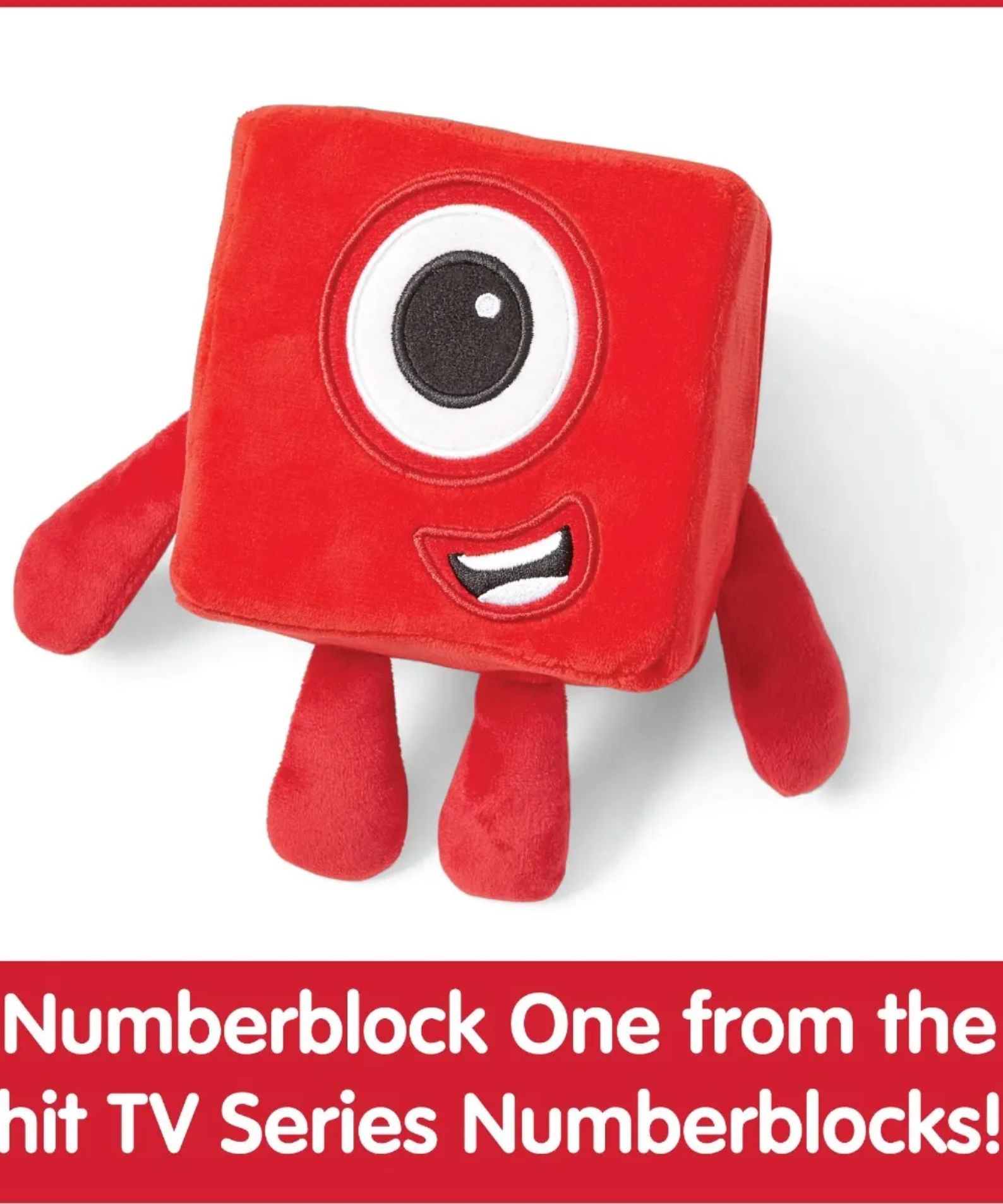 Learning Resources Numberblock One Plush Toy, Soft & Cuddly Learning Companion, Officially Licensed Learning Resources Product