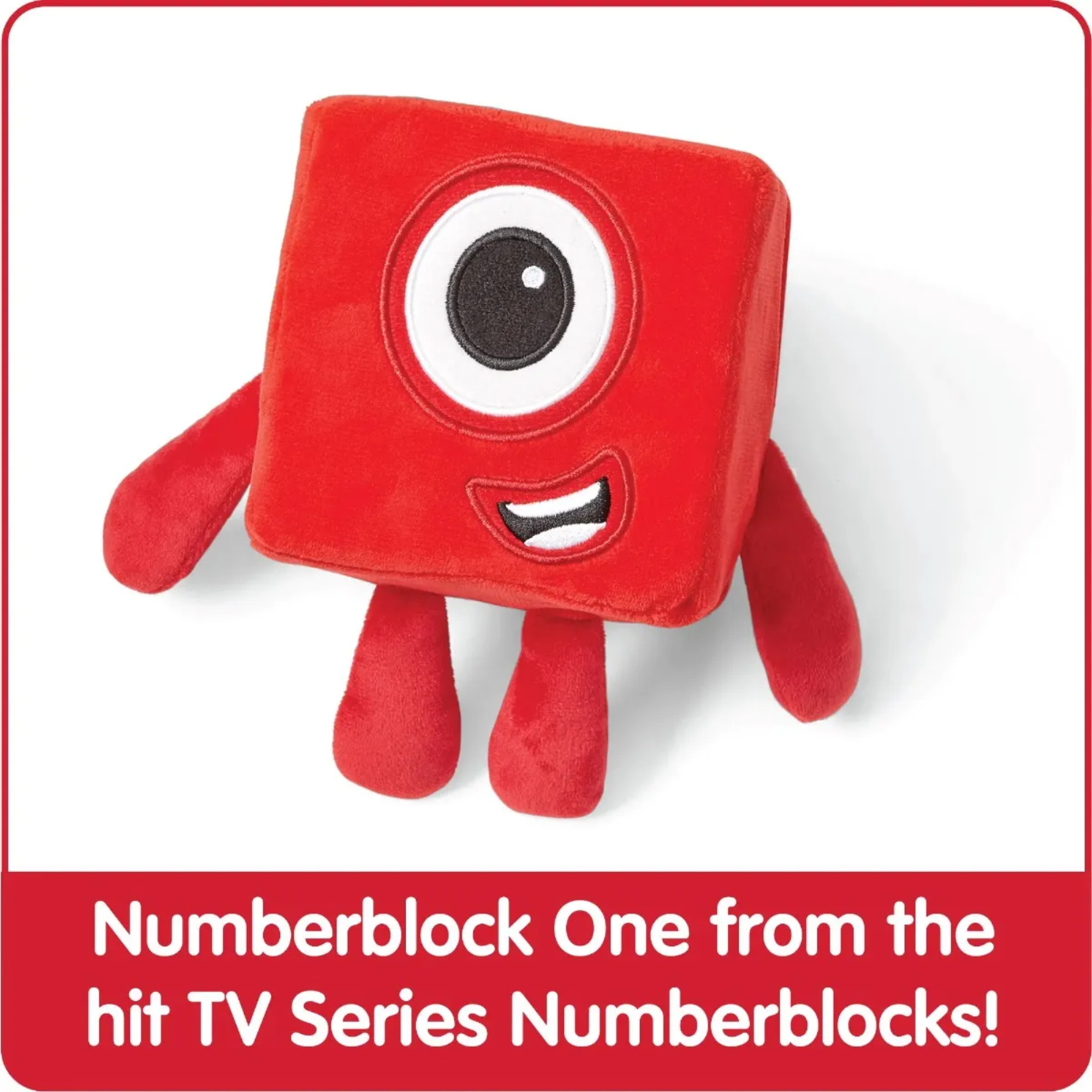 Learning Resources Numberblock One Plush Toy, Soft & Cuddly Learning Companion, Officially Licensed Learning Resources Product