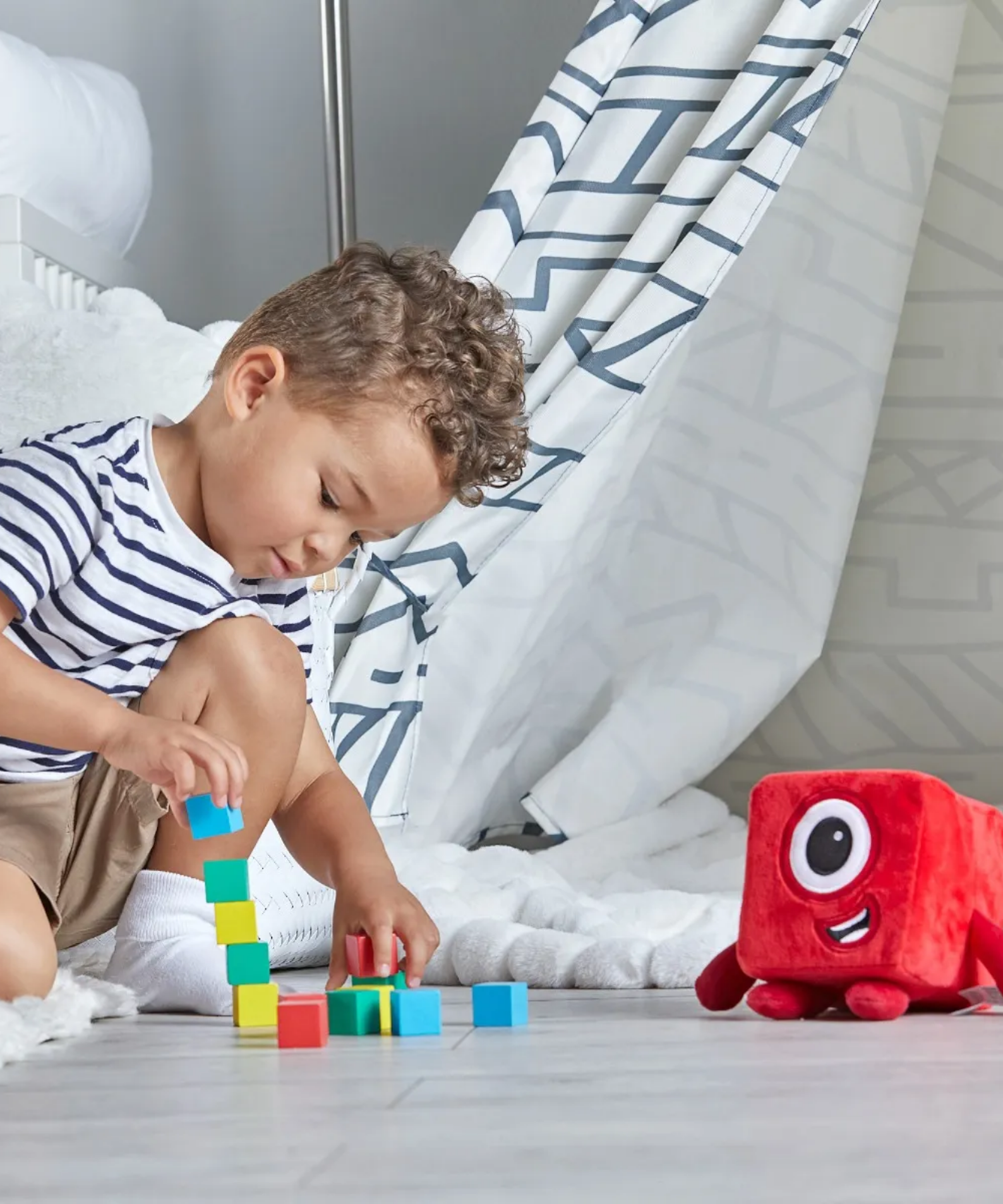 Learning Resources Numberblock One Plush Toy, Soft & Cuddly Learning Companion, Officially Licensed Learning Resources Product