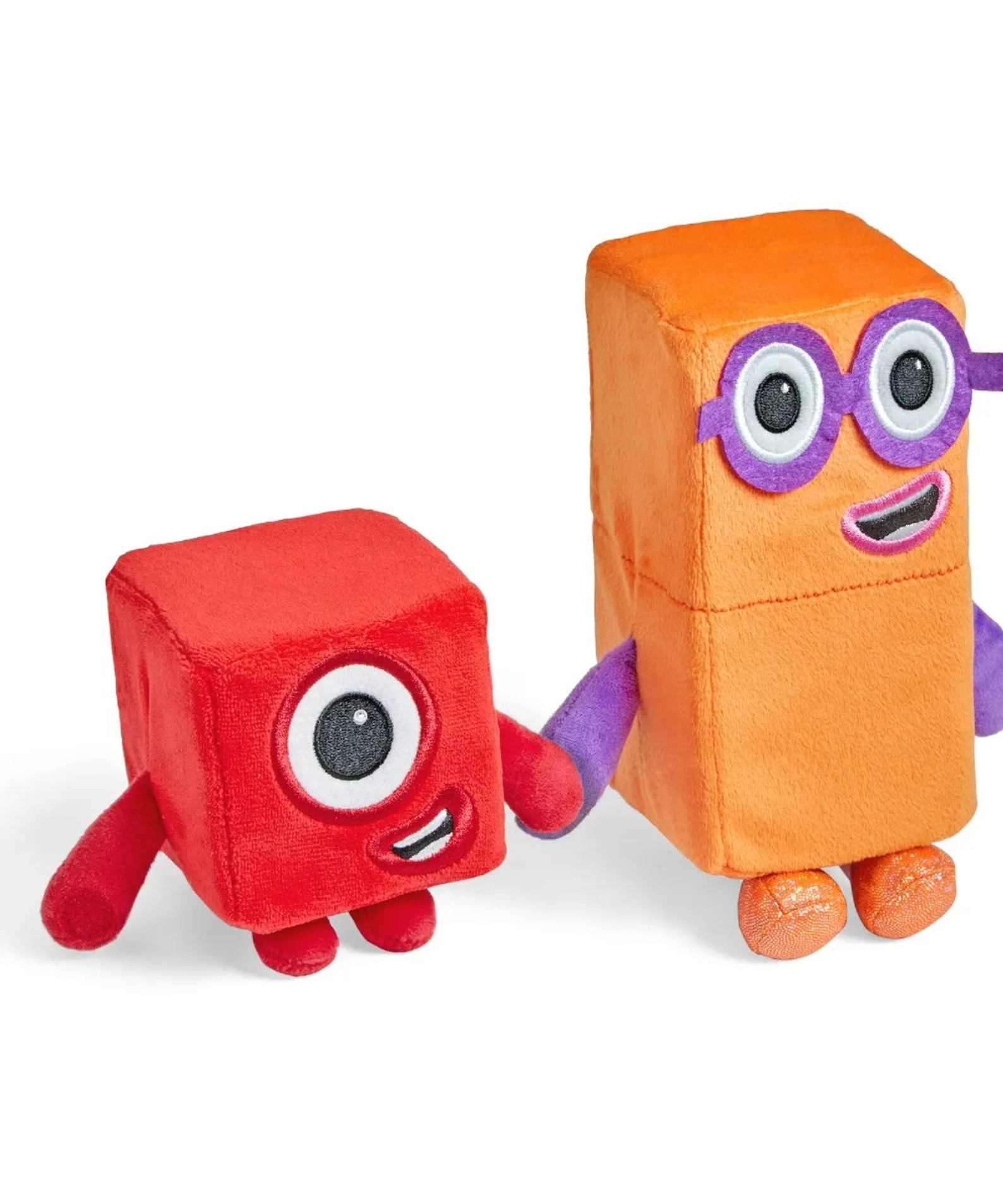 Learning Resources Numberblocks One and Two Playful Pals, Soft Plush Toys for Kids, Officially Licensed Learning Resources Product