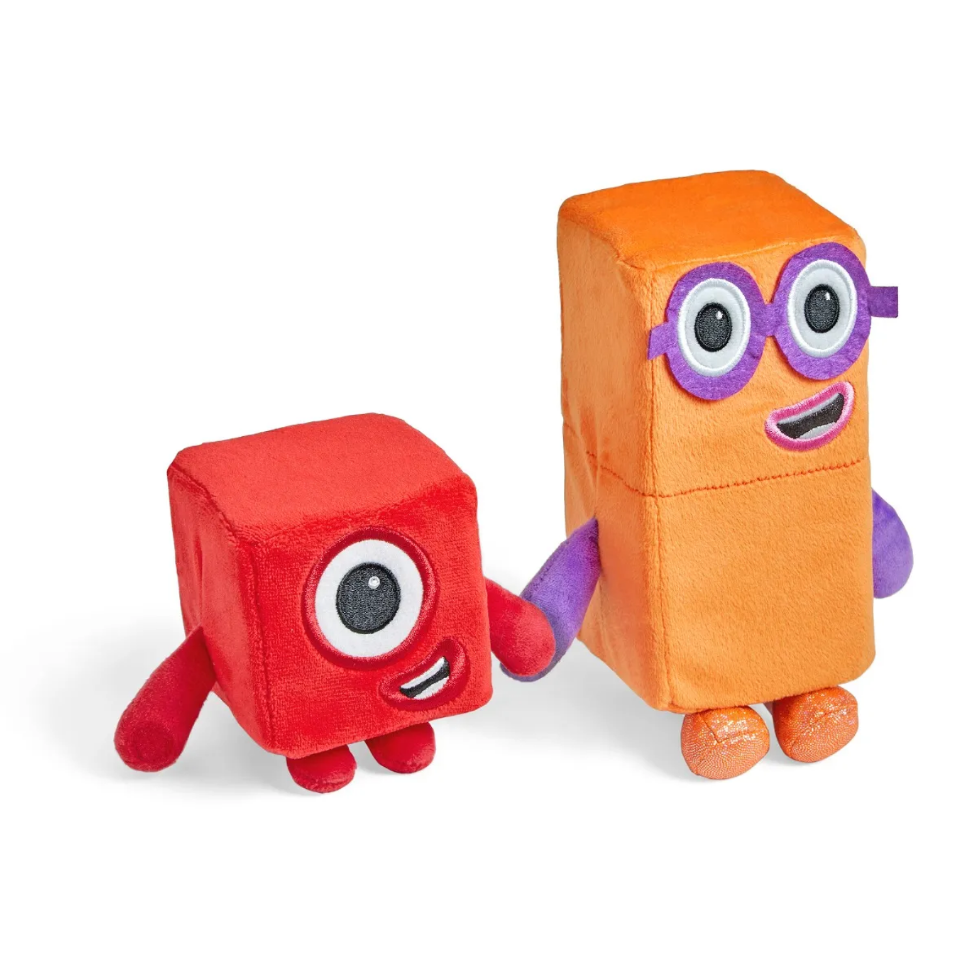 Learning Resources Numberblocks One and Two Playful Pals, Soft Plush Toys for Kids, Officially Licensed Learning Resources Product