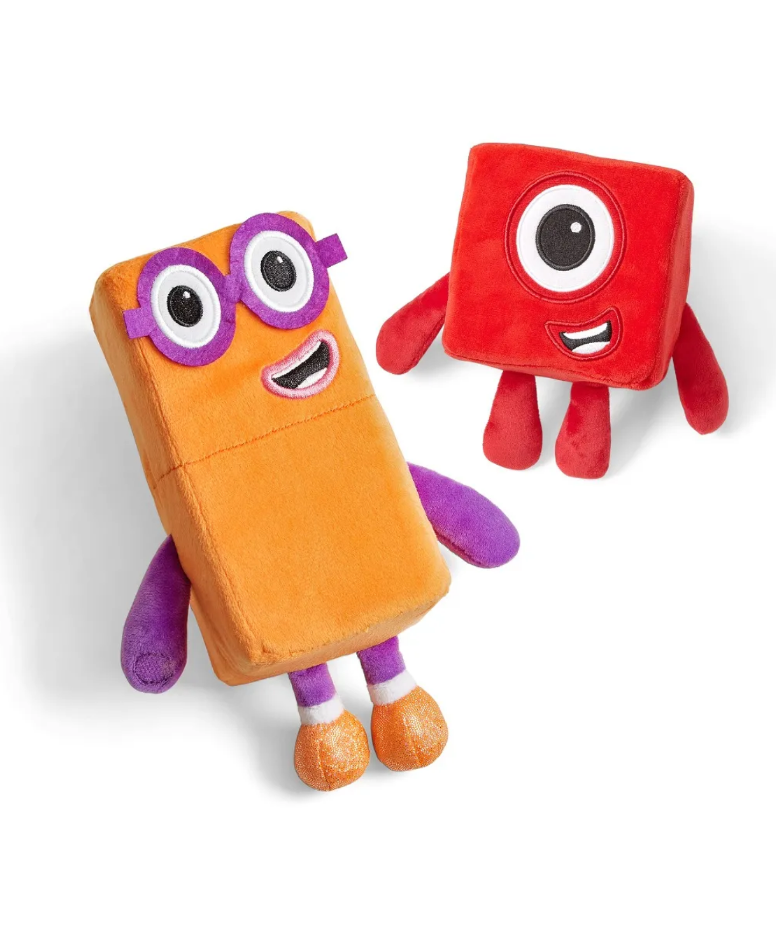 Learning Resources Numberblocks One and Two Playful Pals, Soft Plush Toys for Kids, Officially Licensed Learning Resources Product