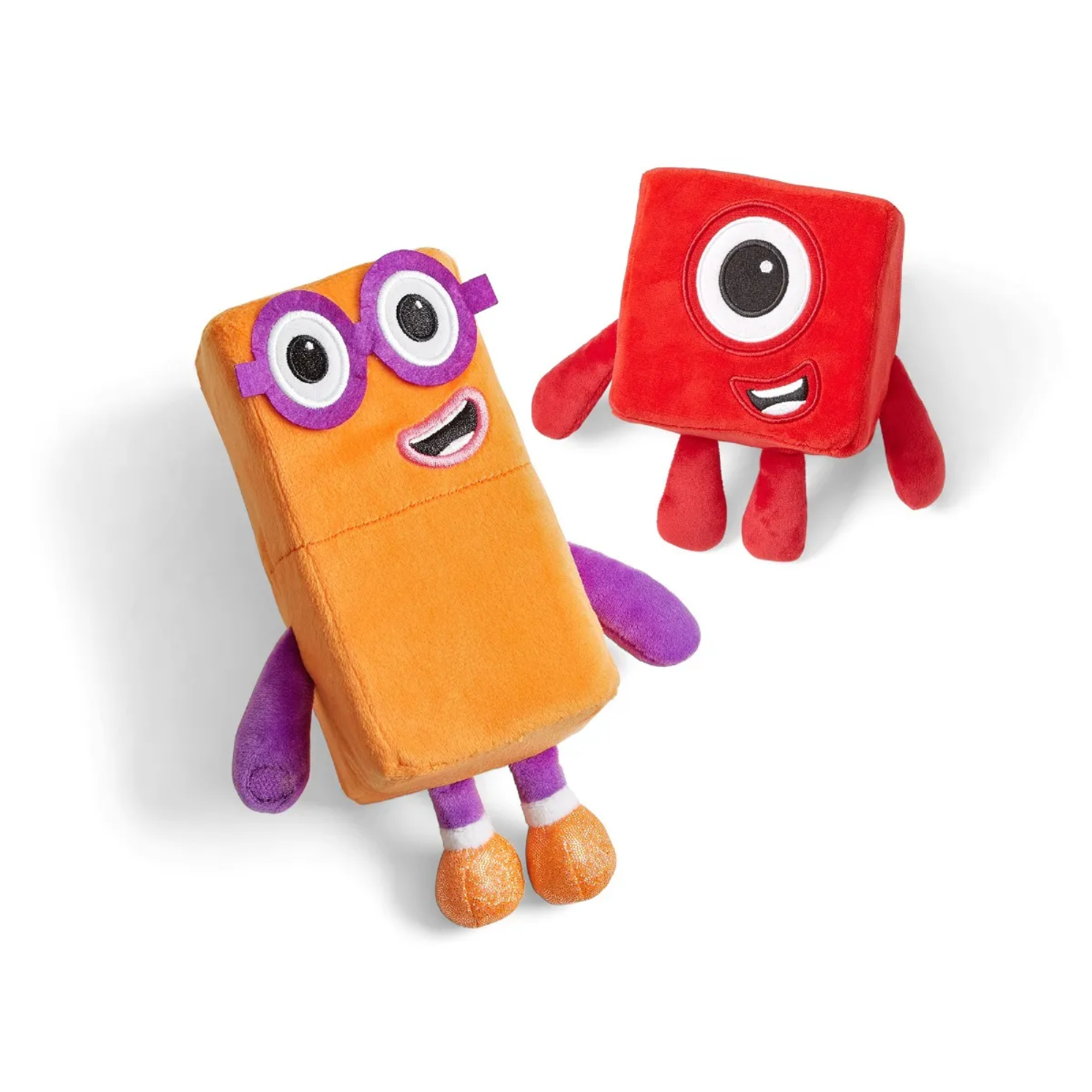 Learning Resources Numberblocks One and Two Playful Pals, Soft Plush Toys for Kids, Officially Licensed Learning Resources Product
