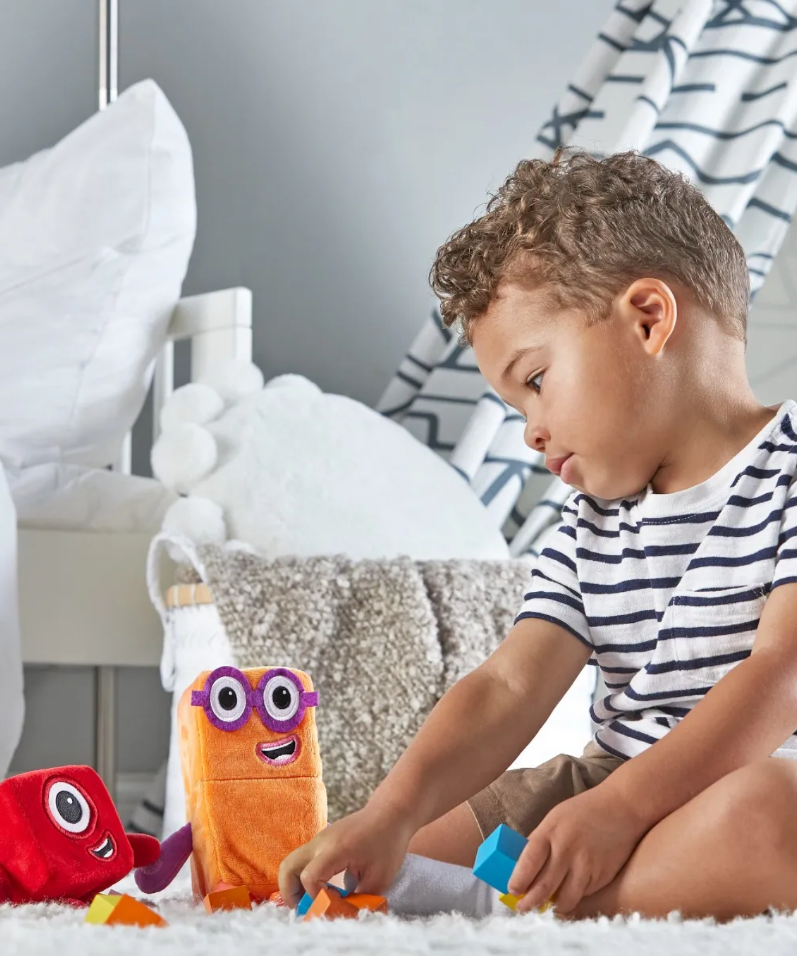 Learning Resources Numberblocks One and Two Playful Pals, Soft Plush Toys for Kids, Officially Licensed Learning Resources Product