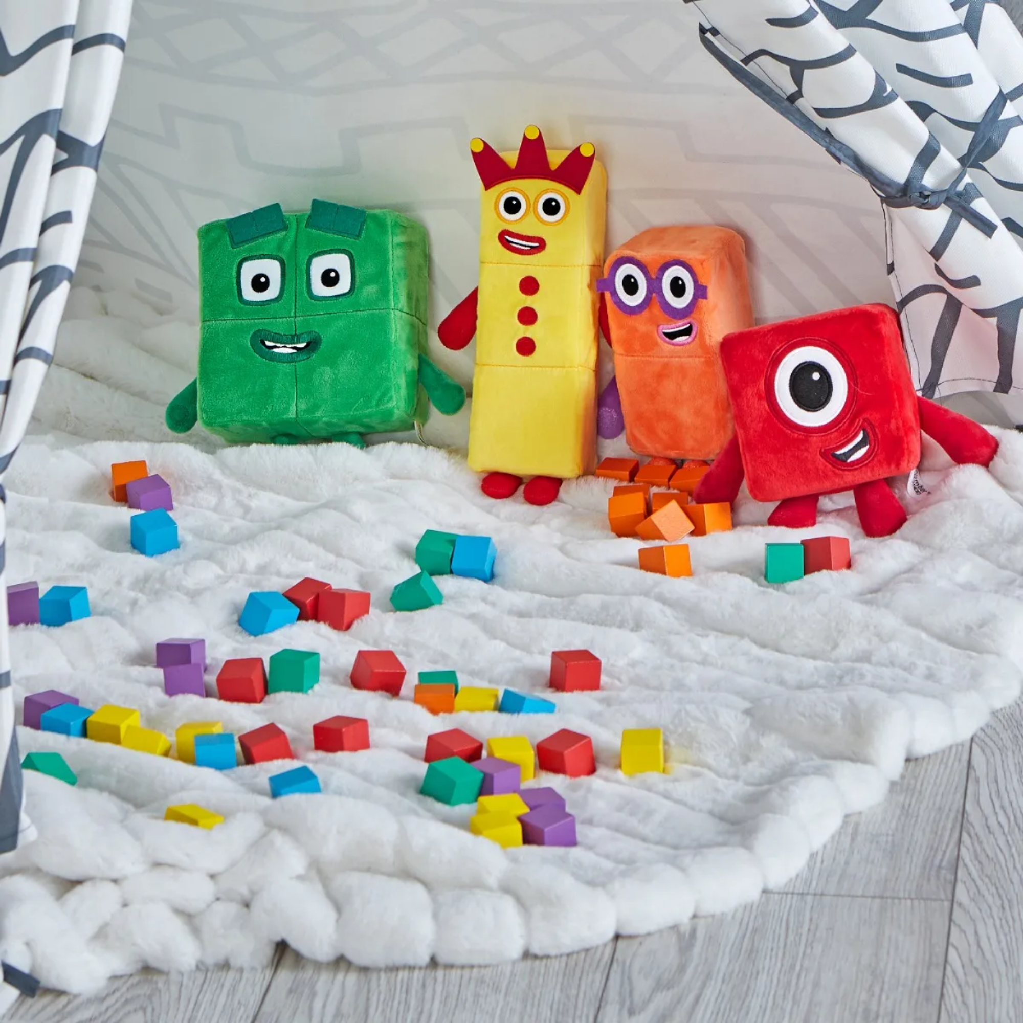 Learning Resources Numberblocks One and Two Playful Pals, Soft Plush Toys for Kids, Officially Licensed Learning Resources Product