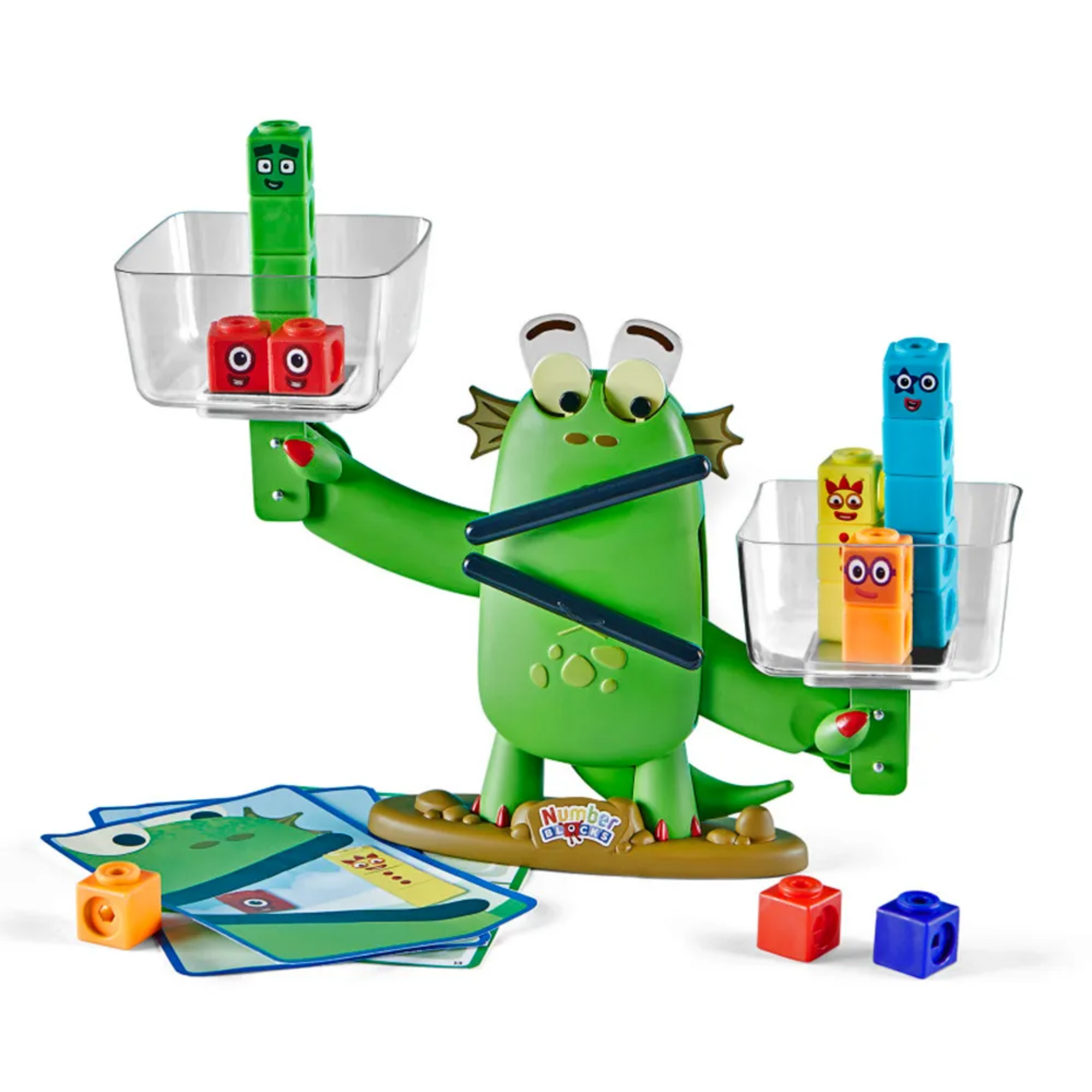 Learning Resources Numberblocks Blockzee Balance Activity Set, Interactive Math Toy with Balance Scale and Cubes, Learn Greater Than, Less Than, and Equal To, Ages 3+