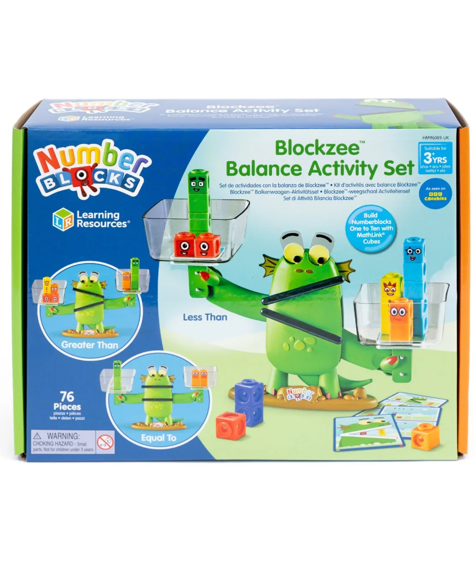 Learning Resources Numberblocks Blockzee Balance Activity Set, Interactive Math Toy with Balance Scale and Cubes, Learn Greater Than, Less Than, and Equal To, Ages 3+
