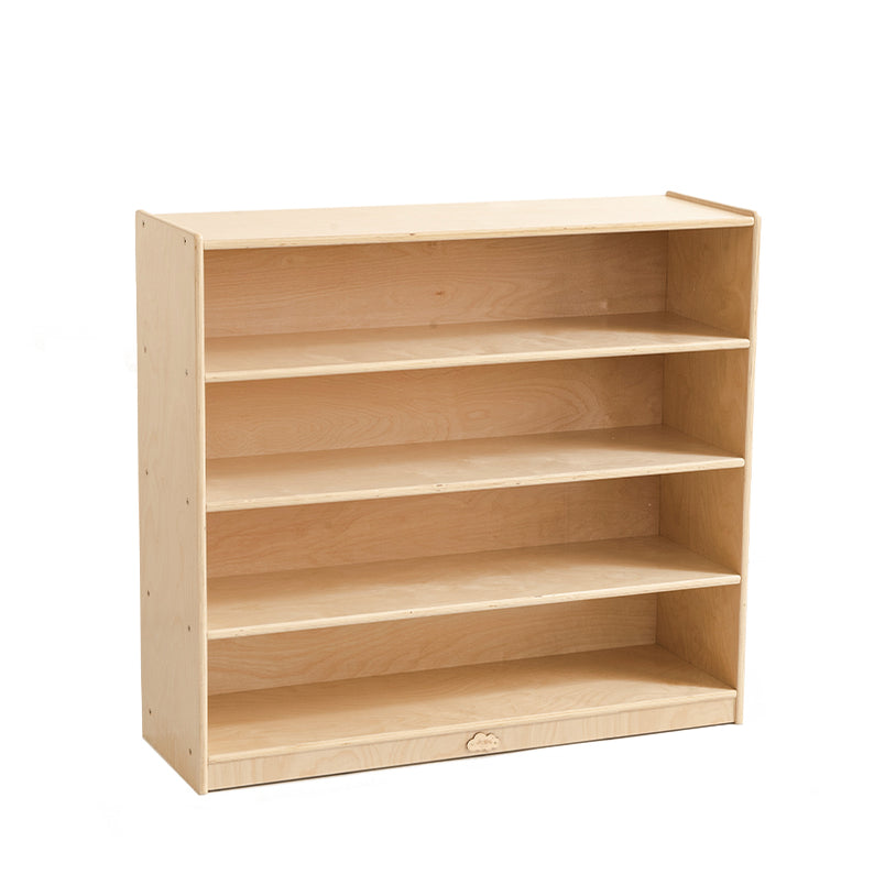 Joyees Four Shelf Birch Plywood Storage Cabinet – Natural Wood Montessori Bookshelf & Organizer (JY-307)