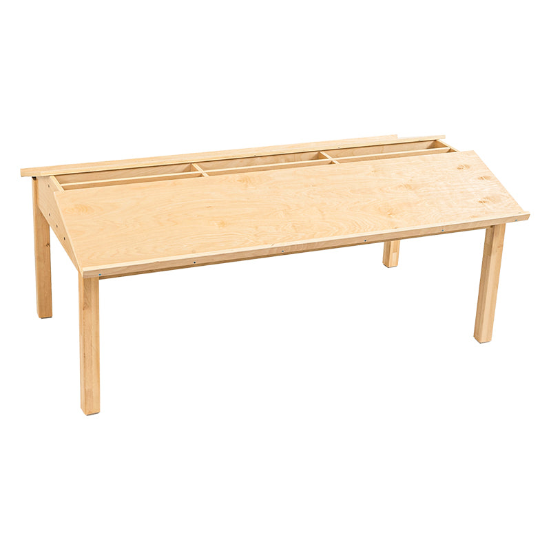 Joyees Premium Birch Wood Kids Reading Table & Activity Desk - 150 times 90cm Natural Finish