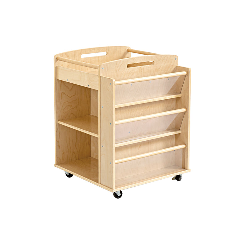 Joyees Multi-Function Birch Plywood Art & Material Trolley – Mobile Montessori Craft Storage Cart (JY-558)