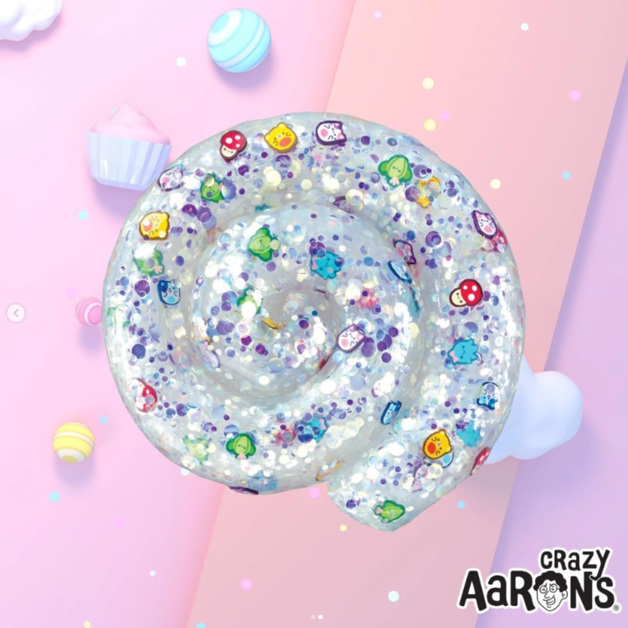 Crazy Aaron's Kawaii Cute Thinking Putty, 4" Tin with 90g of Non-Toxic Sensory Play Putty which Never Dries Out, Soft Textured Creative Fidget Toy for Boys and Girls Ages 3Y+