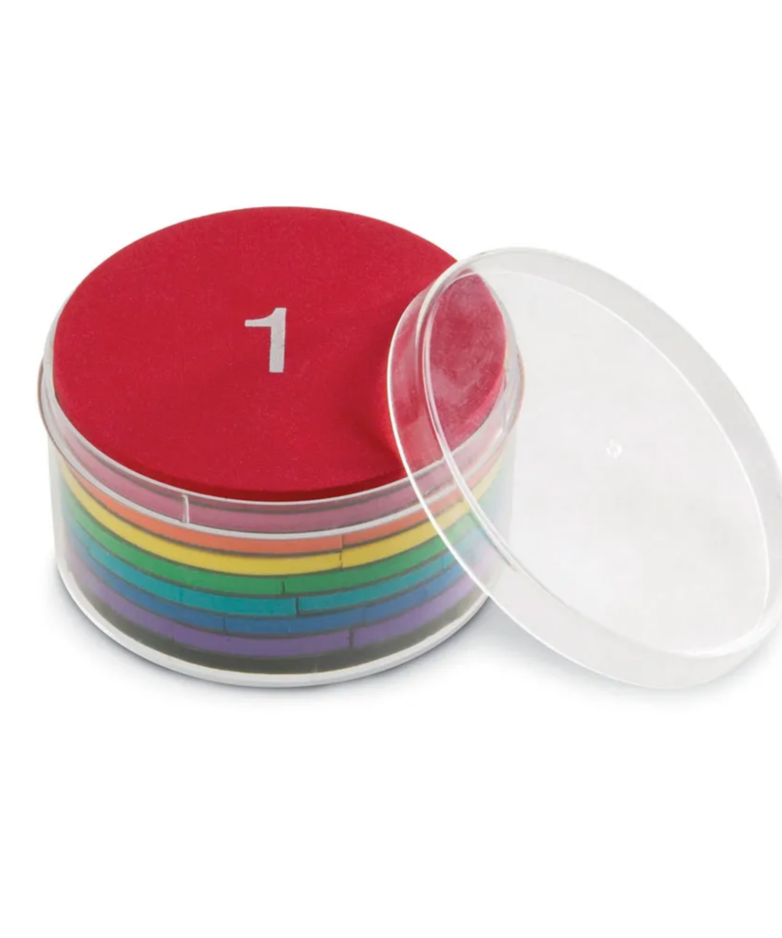 Learning Resources Magnetic Foam Rainbow Circles, Fraction Learning Set for Hands-On Maths, 51-Piece Set, Ages 6+