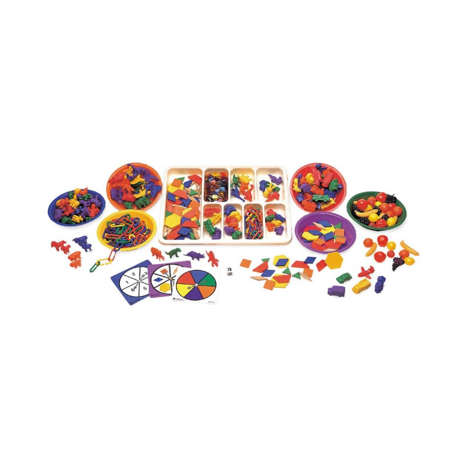 Learning Resources The Original Super Sorting Set, 600+ Pieces, Includes Sorting Bowls & Tray, Ideal for Early Maths, Counting & Classification, Classroom & Home Learning, Ages 3+ - Quick Learning