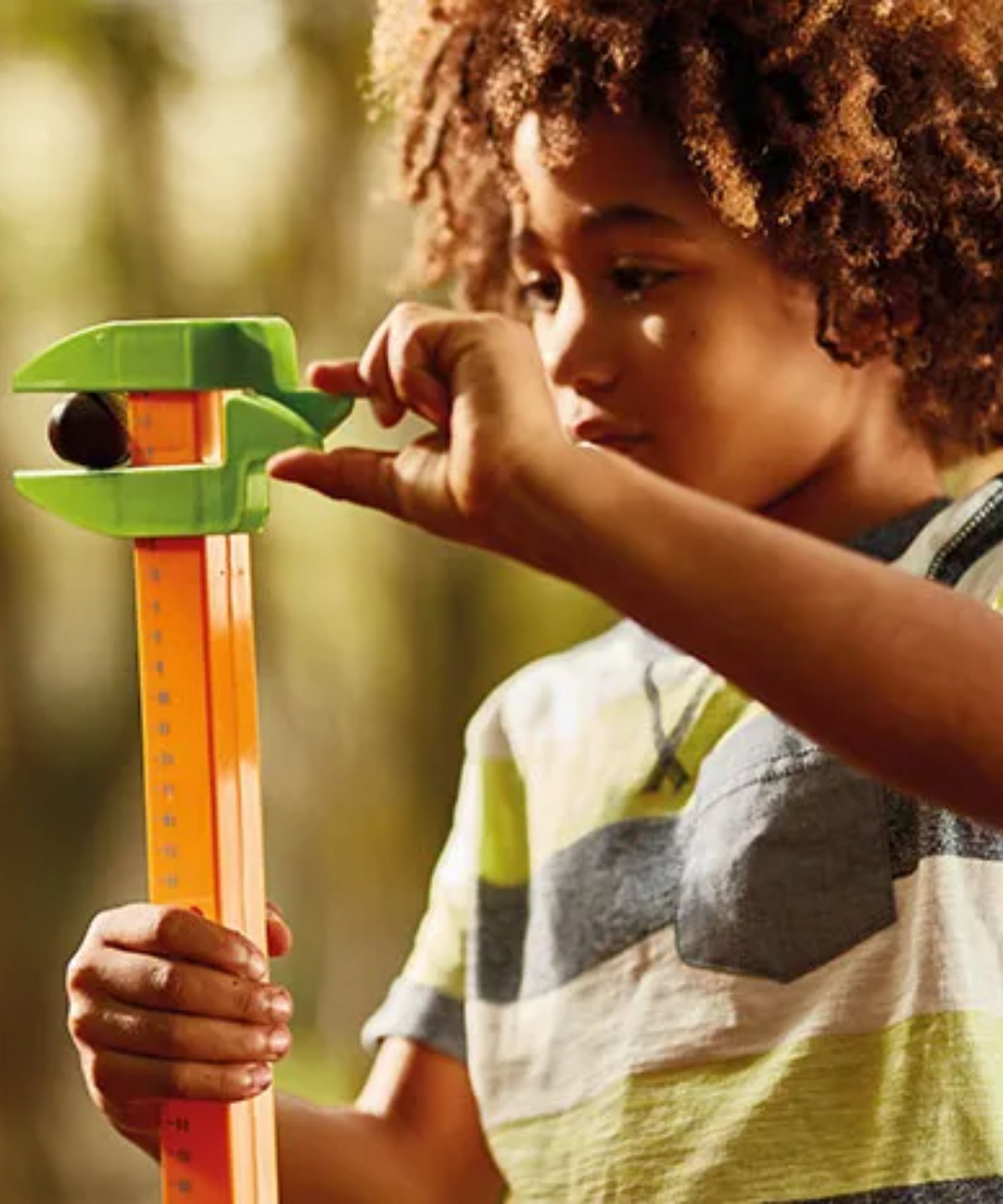 Learning Resources 5-in-1 Outdoor Measure-Mate, Versatile Measuring Tools for Kids, Ideal for Outdoor Learning, Ages 4+, Includes Mesh Bag and Stickers