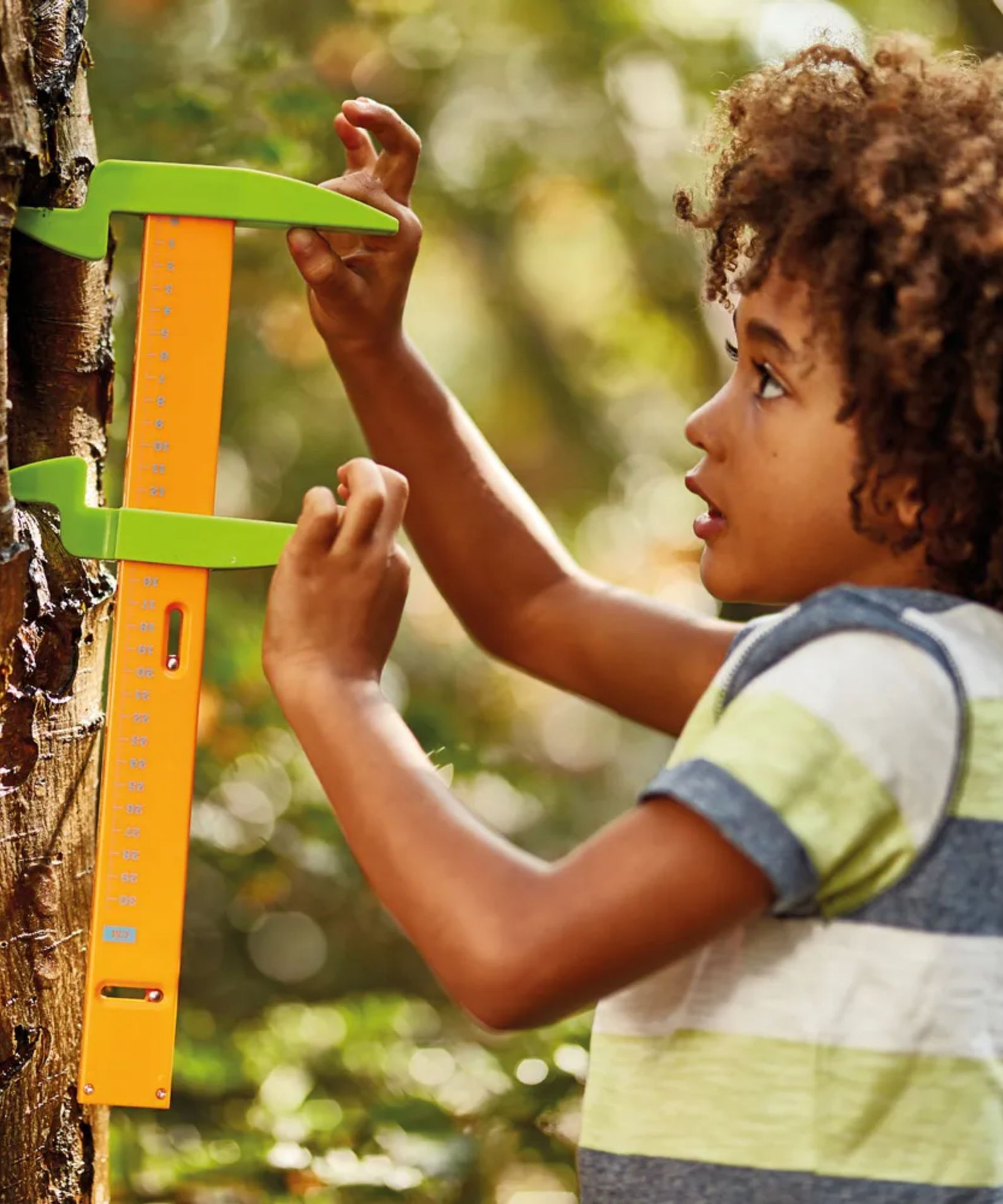 Learning Resources 5-in-1 Outdoor Measure-Mate, Versatile Measuring Tools for Kids, Ideal for Outdoor Learning, Ages 4+, Includes Mesh Bag and Stickers