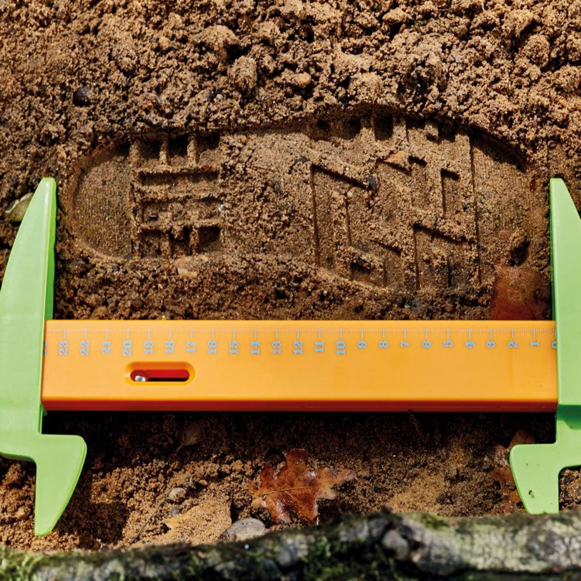 Learning Resources 5-in-1 Outdoor Measure-Mate, Versatile Measuring Tools for Kids, Ideal for Outdoor Learning, Ages 4+, Includes Mesh Bag and Stickers