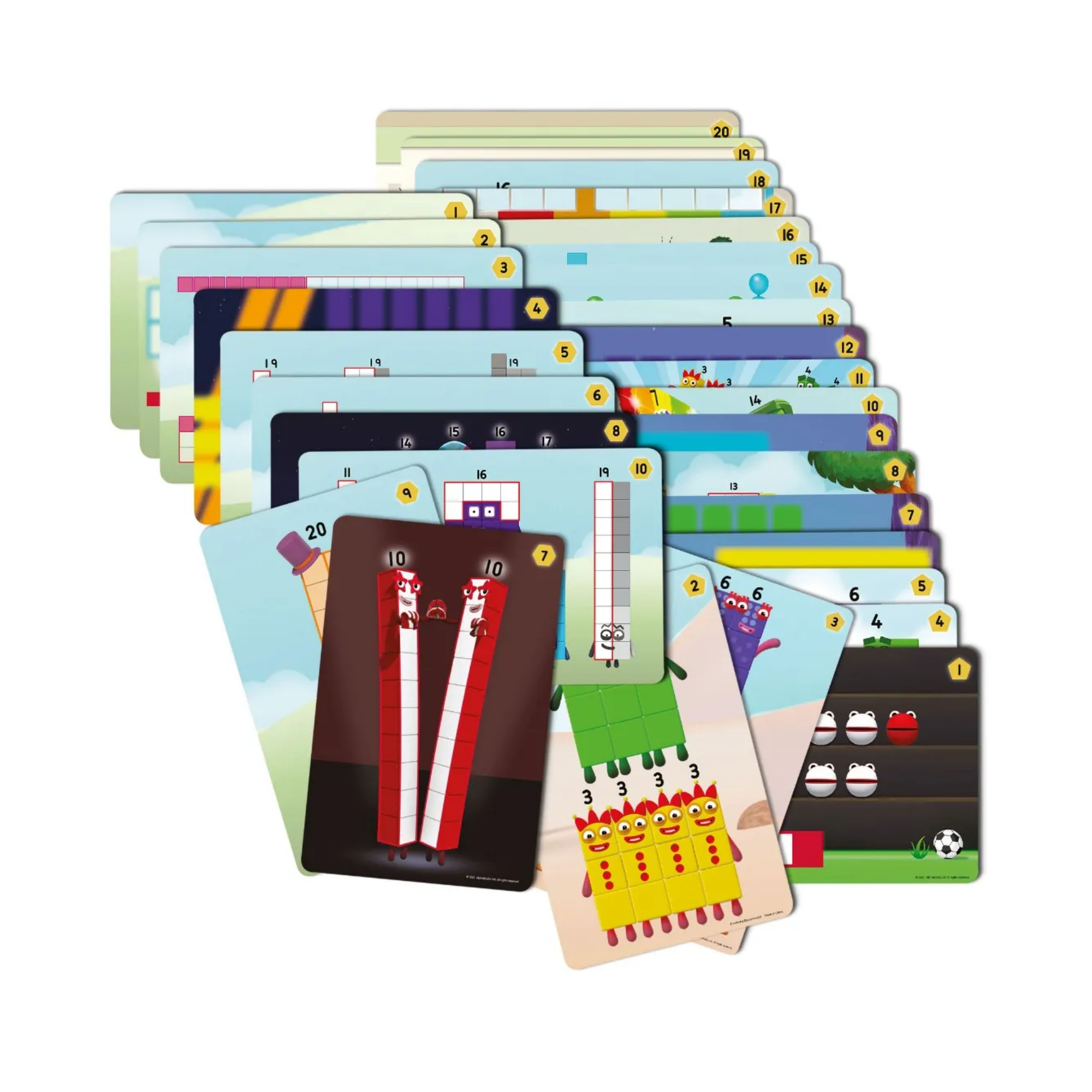 Learning Resources MathLink Cubes Numberblocks 11-20 Activity Set, Build Numberblocks, Explore Early Maths Skills, 30 Fun Activities, Includes Accessories, Character Cards, and More