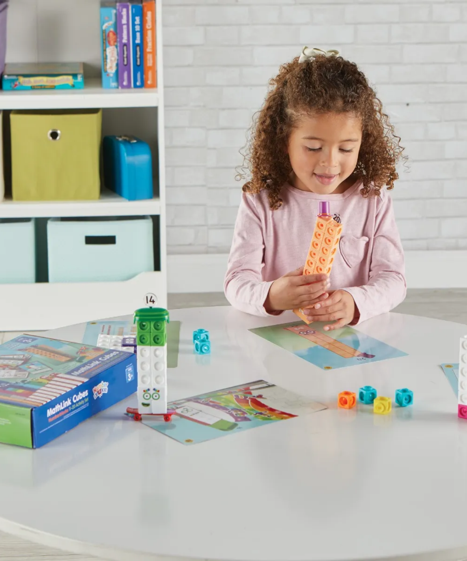 Learning Resources MathLink Cubes Numberblocks 11-20 Activity Set, Build Numberblocks, Explore Early Maths Skills, 30 Fun Activities, Includes Accessories, Character Cards, and More