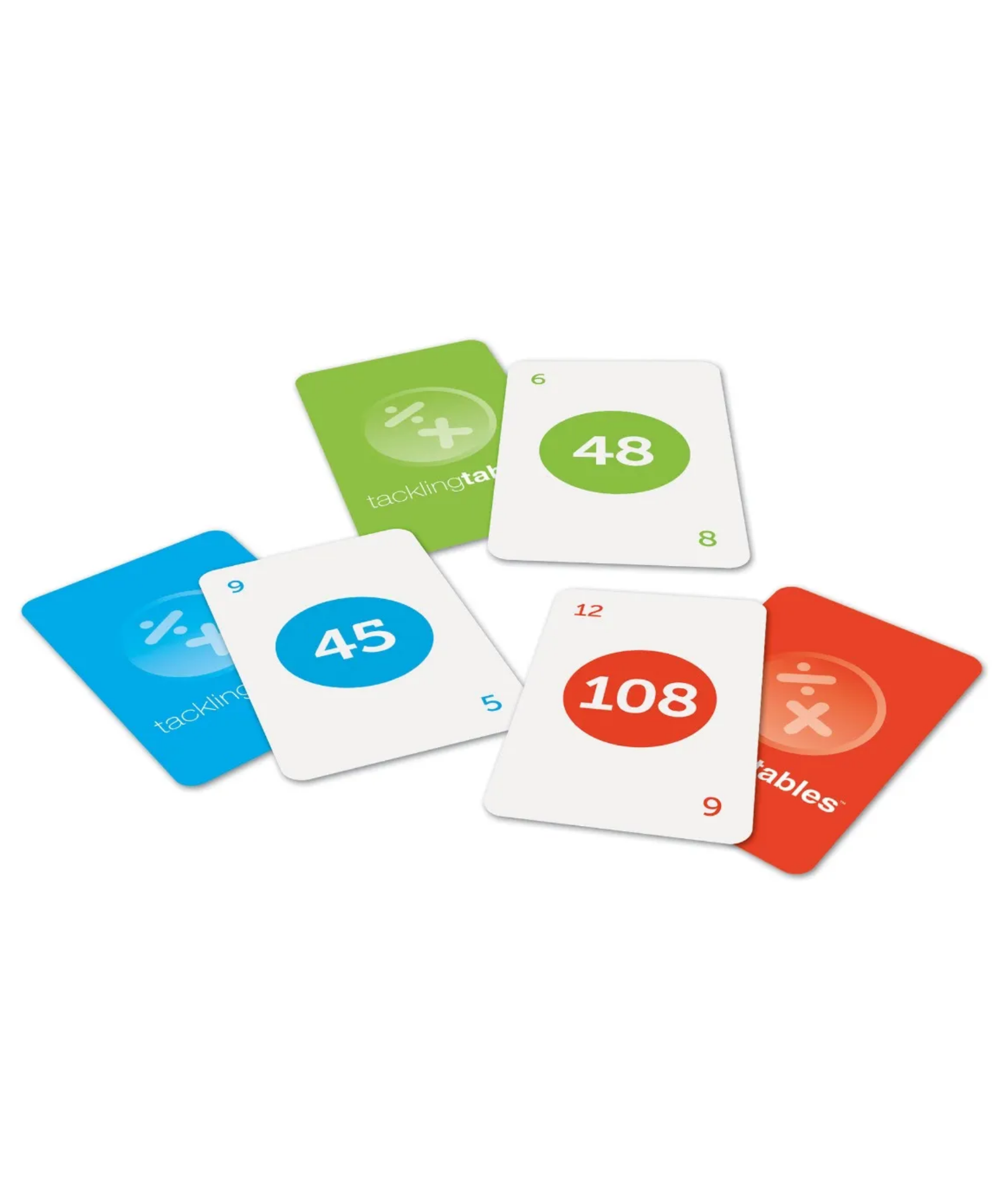 Learning Resources TacklingTables Classroom Set, Times Tables & Division Game for Key Stage 2, 10 Sets with Colour-Coded Chart, Ages 5+