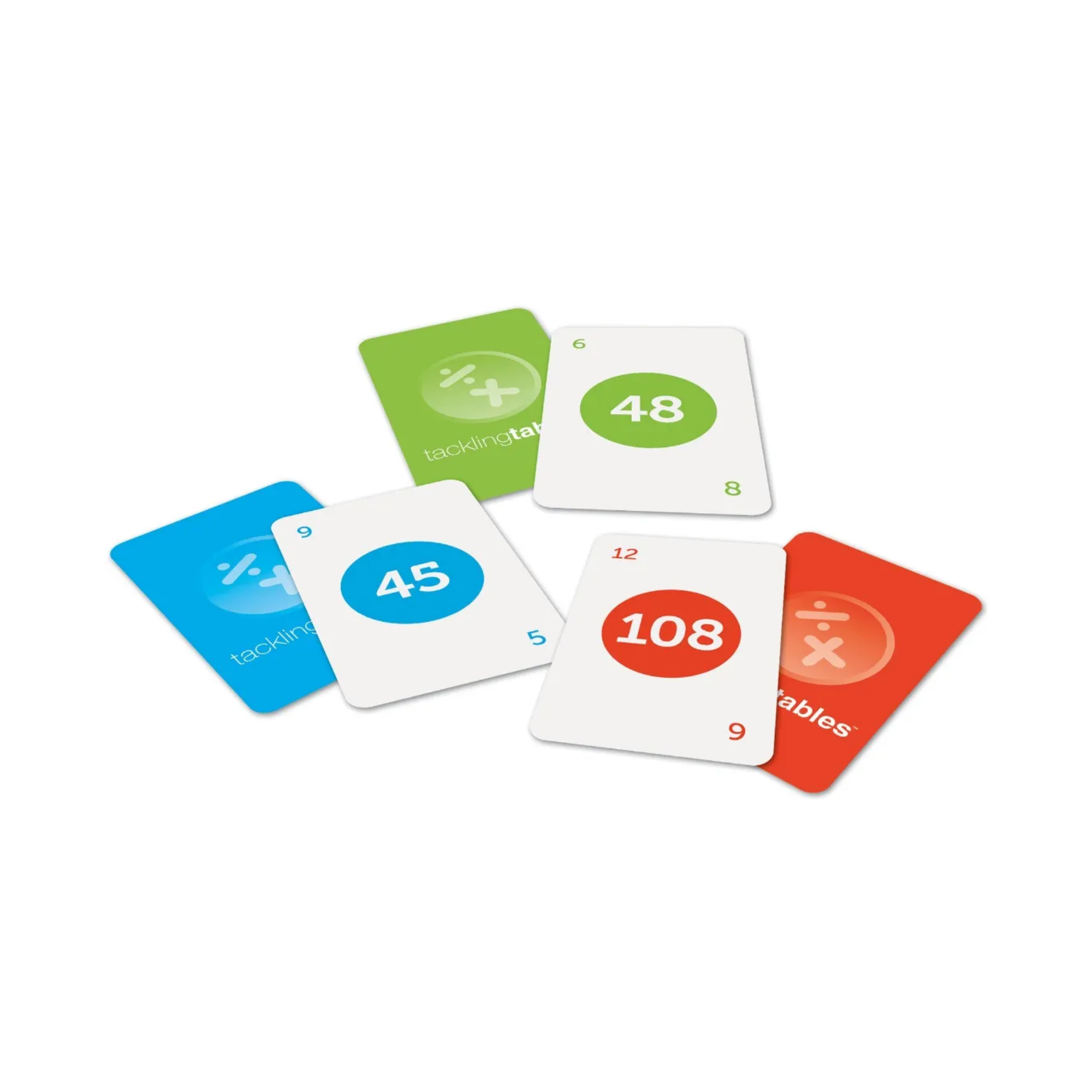 Learning Resources TacklingTables Classroom Set, Times Tables & Division Game for Key Stage 2, 10 Sets with Colour-Coded Chart, Ages 5+