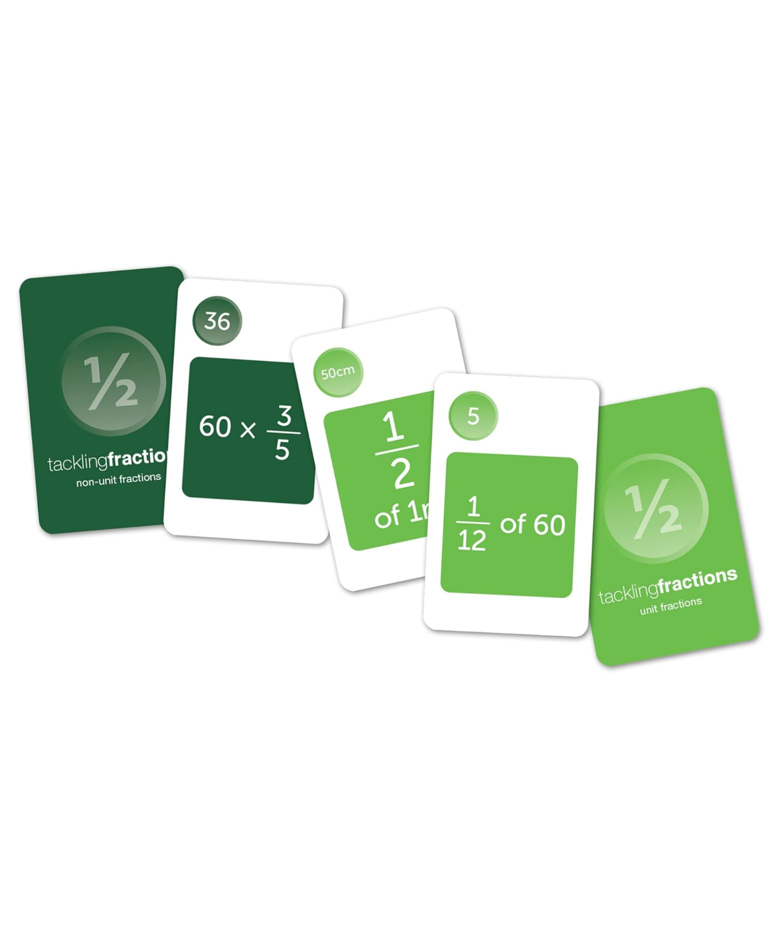 Learning Resources Tacklingfractions Student Set, Fun Fractions Card Game, Maths Learning for Kids, 84 Cards & Teacher Guide, Ages 6+