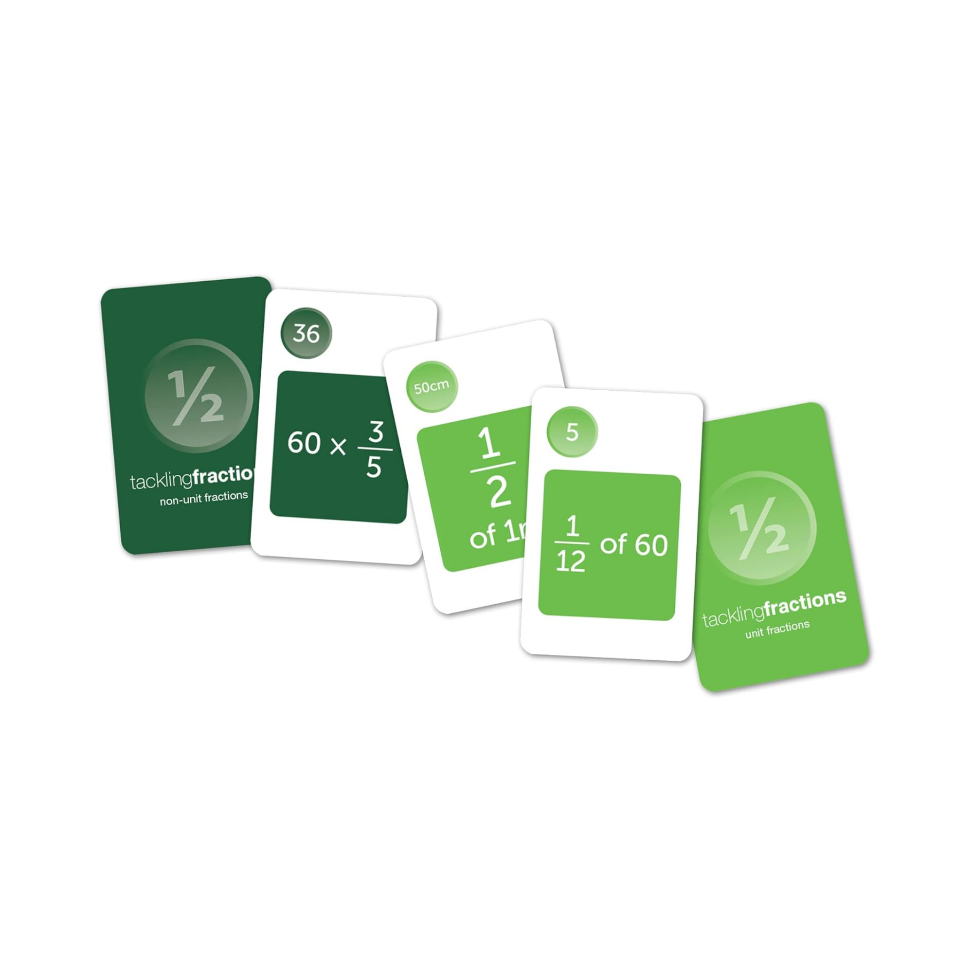 Learning Resources Tacklingfractions Student Set, Fun Fractions Card Game, Maths Learning for Kids, 84 Cards & Teacher Guide, Ages 6+