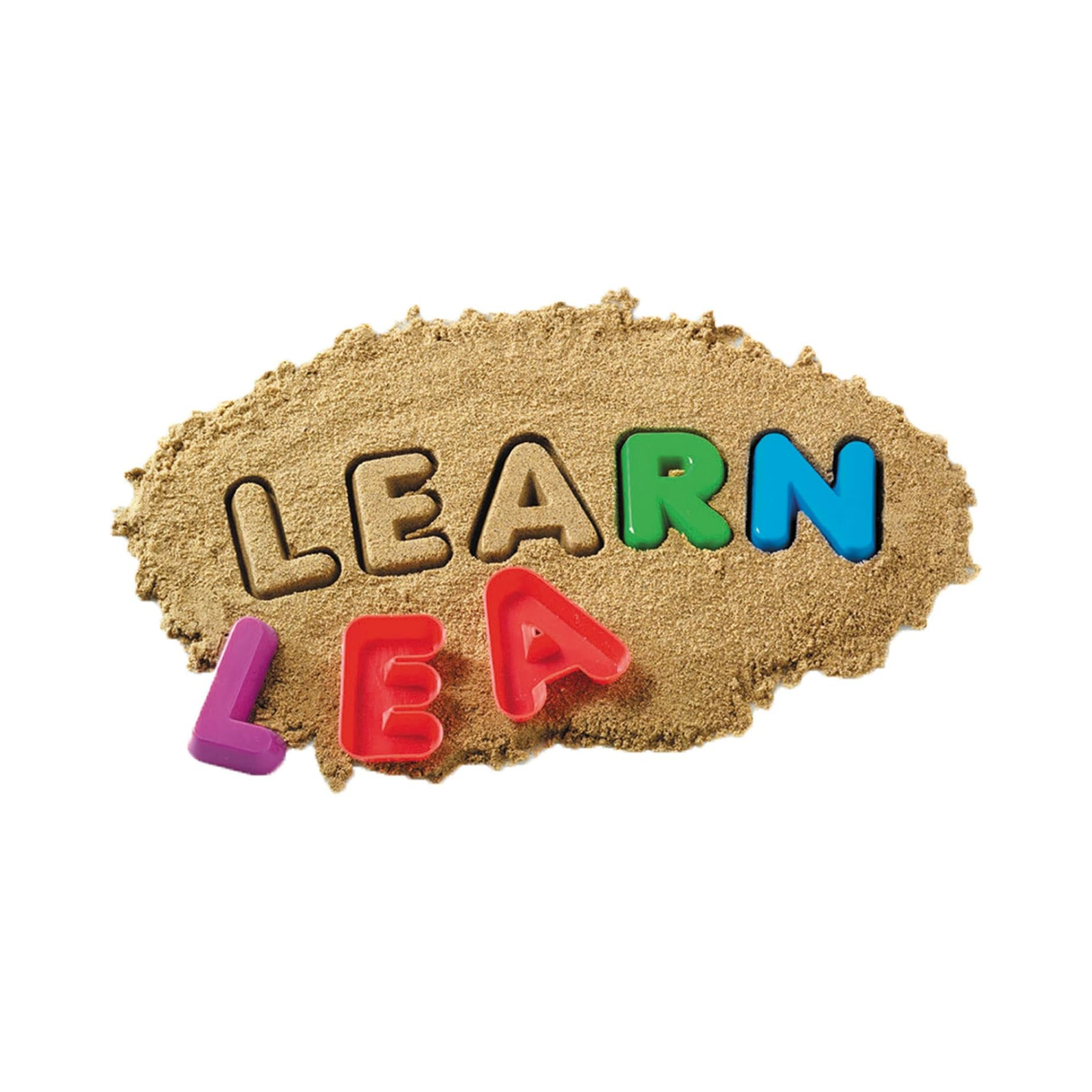 Learning Resources Sand Moulds, Uppercase Alphabet, Set of 26, Letter Recognition & Early Literacy Toy, Fine Motor Skills, Includes Mesh Storage Bag, Ages 3+