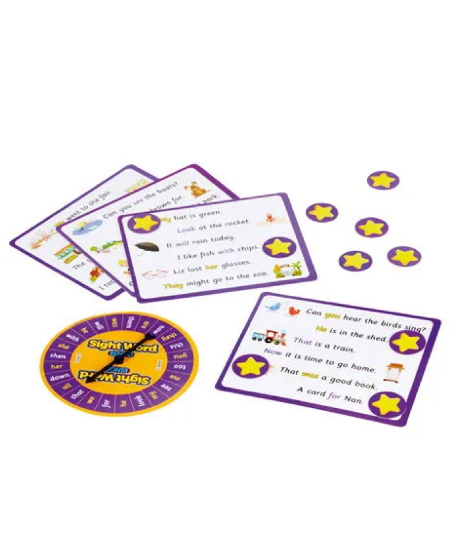 Learning Resources Sight Word Bingo, Phonics and Literacy Game for Kids, Fun Sight Word Practice, 2-4 Players, Multilingual Activity Guide, Ages 5+