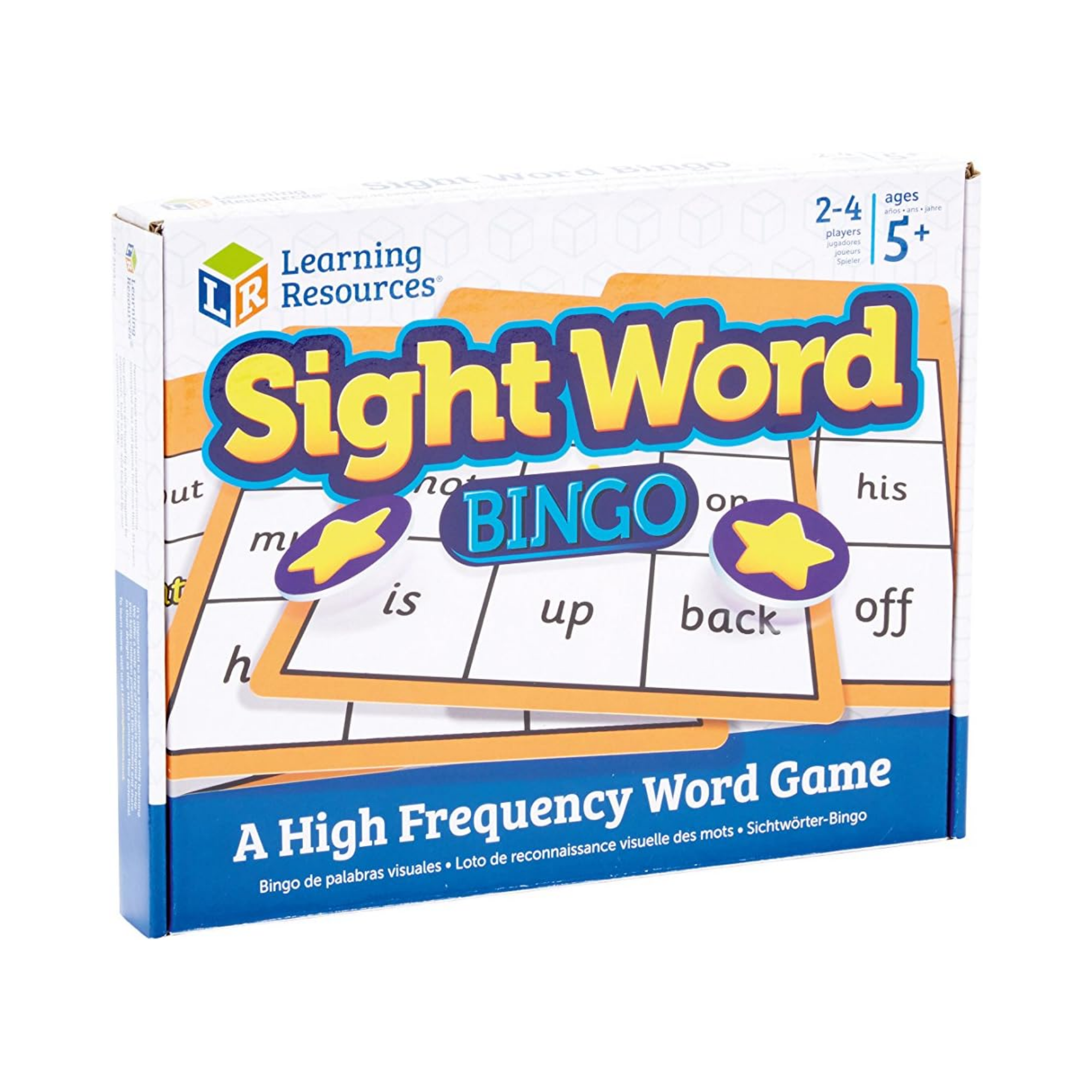 Learning Resources Sight Word Bingo, Phonics and Literacy Game for Kids, Fun Sight Word Practice, 2-4 Players, Multilingual Activity Guide, Ages 5+