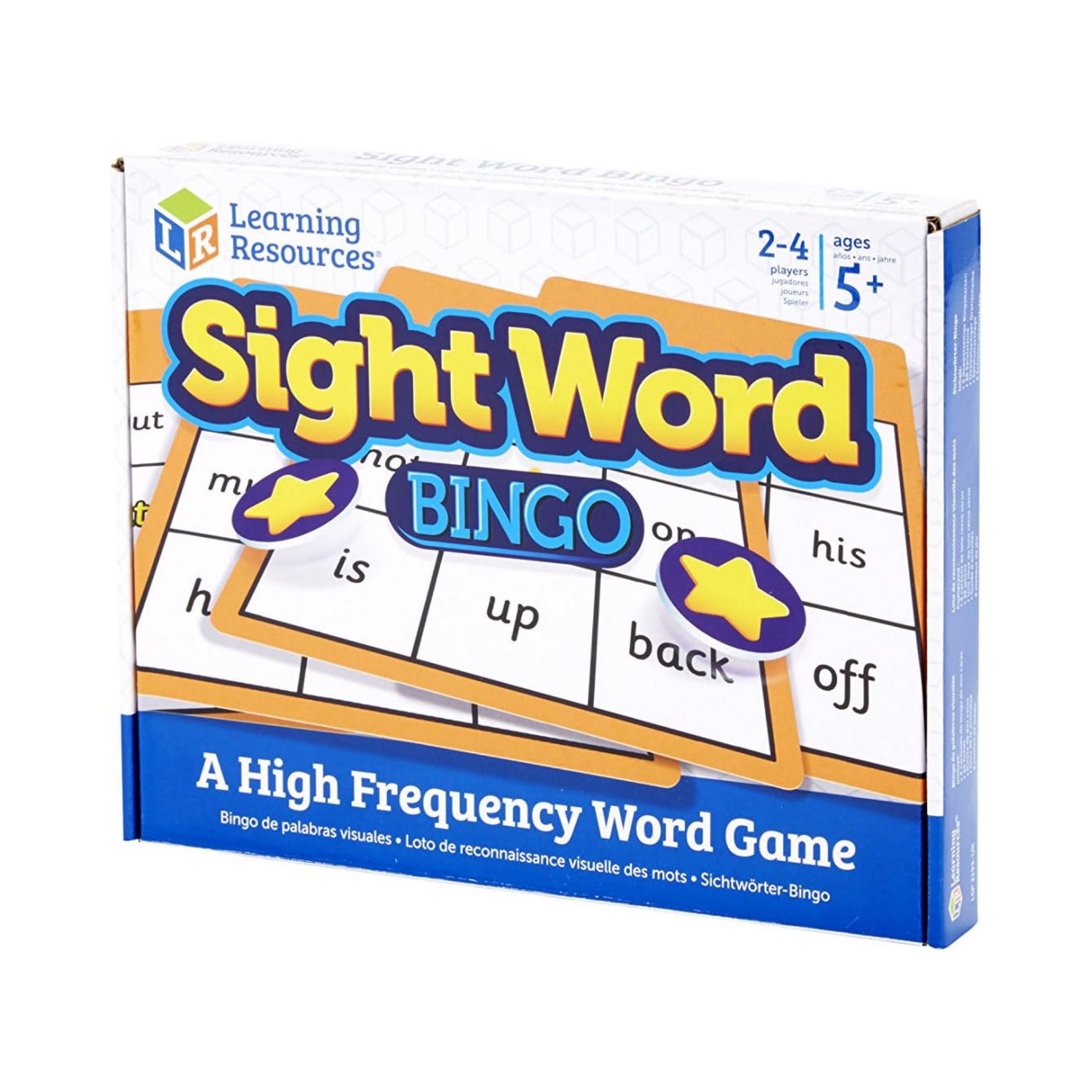 Learning Resources Sight Word Bingo, Phonics and Literacy Game for Kids, Fun Sight Word Practice, 2-4 Players, Multilingual Activity Guide, Ages 5+