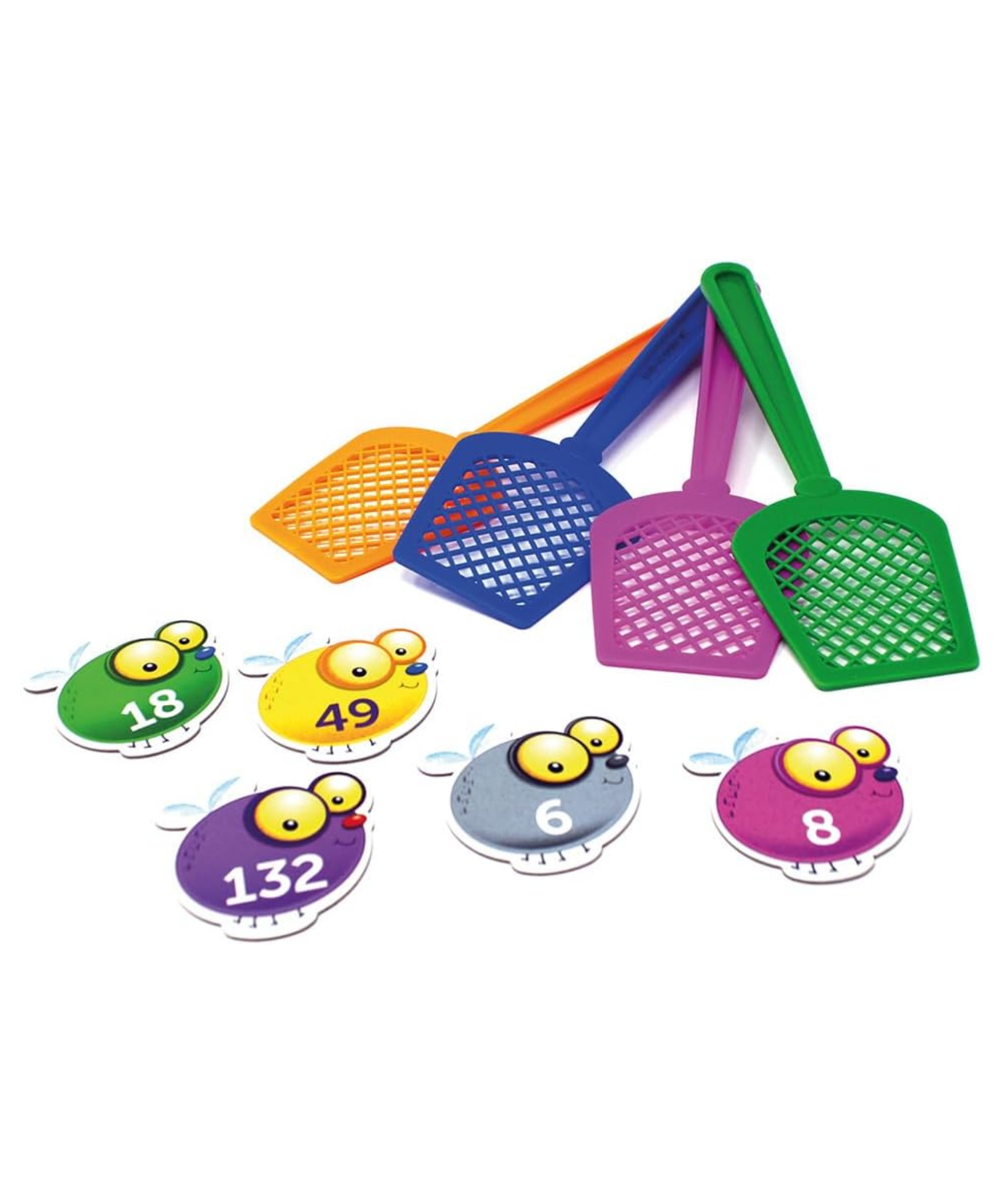 Learning Resources Times Table Swat!, Fun Multiplication Game for Kids, Practice 2-12 Times Tables, Includes 132 Colourful Flies, 4 Swatters & Activity Guide, For Ages 6+, Multilingual Instructions