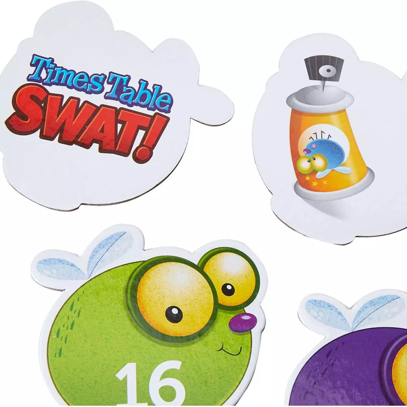 Learning Resources Times Table Swat!, Fun Multiplication Game for Kids, Practice 2-12 Times Tables, Includes 132 Colourful Flies, 4 Swatters & Activity Guide, For Ages 6+, Multilingual Instructions