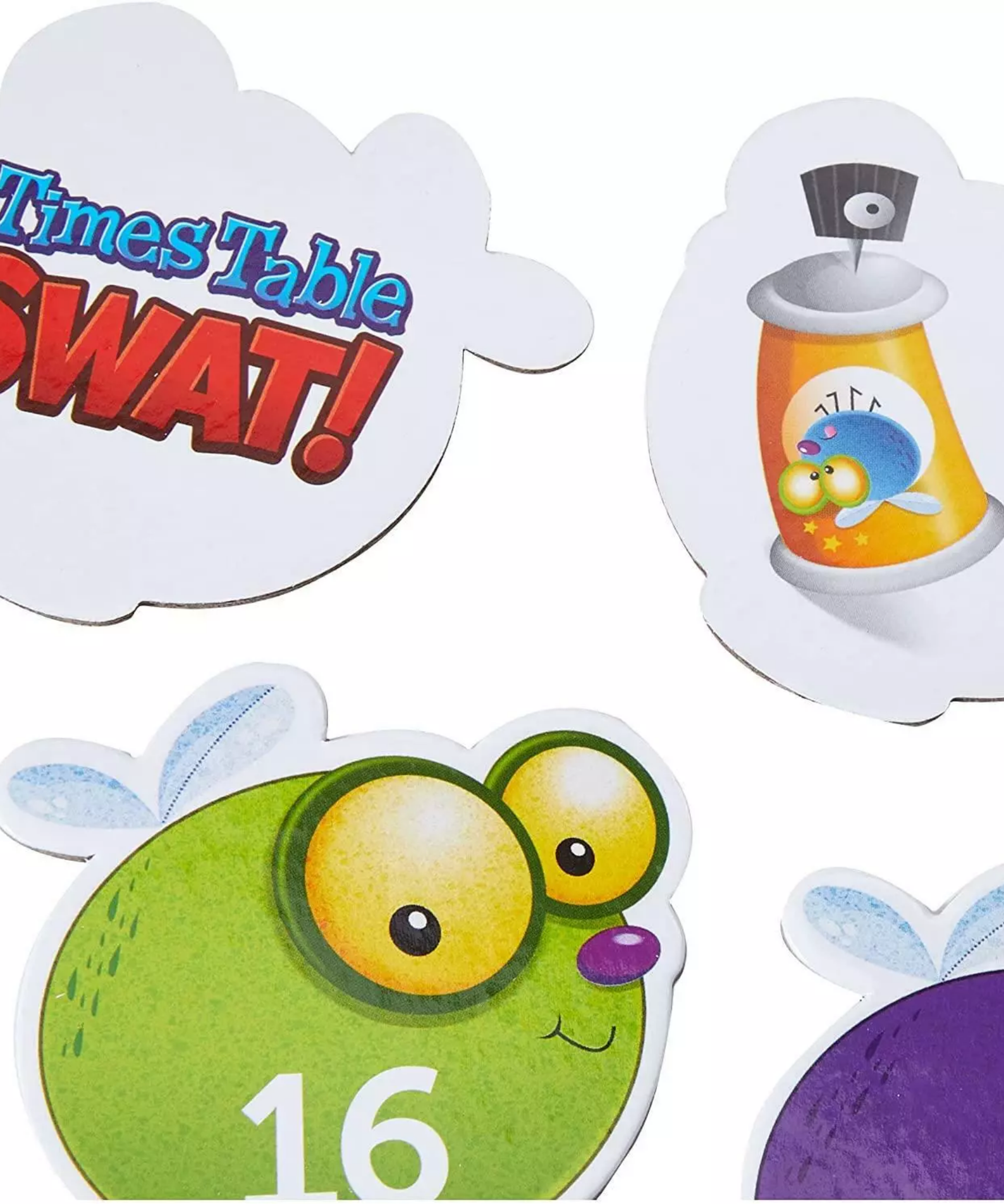 Learning Resources Times Table Swat!, Fun Multiplication Game for Kids, Practice 2-12 Times Tables, Includes 132 Colourful Flies, 4 Swatters & Activity Guide, For Ages 6+, Multilingual Instructions