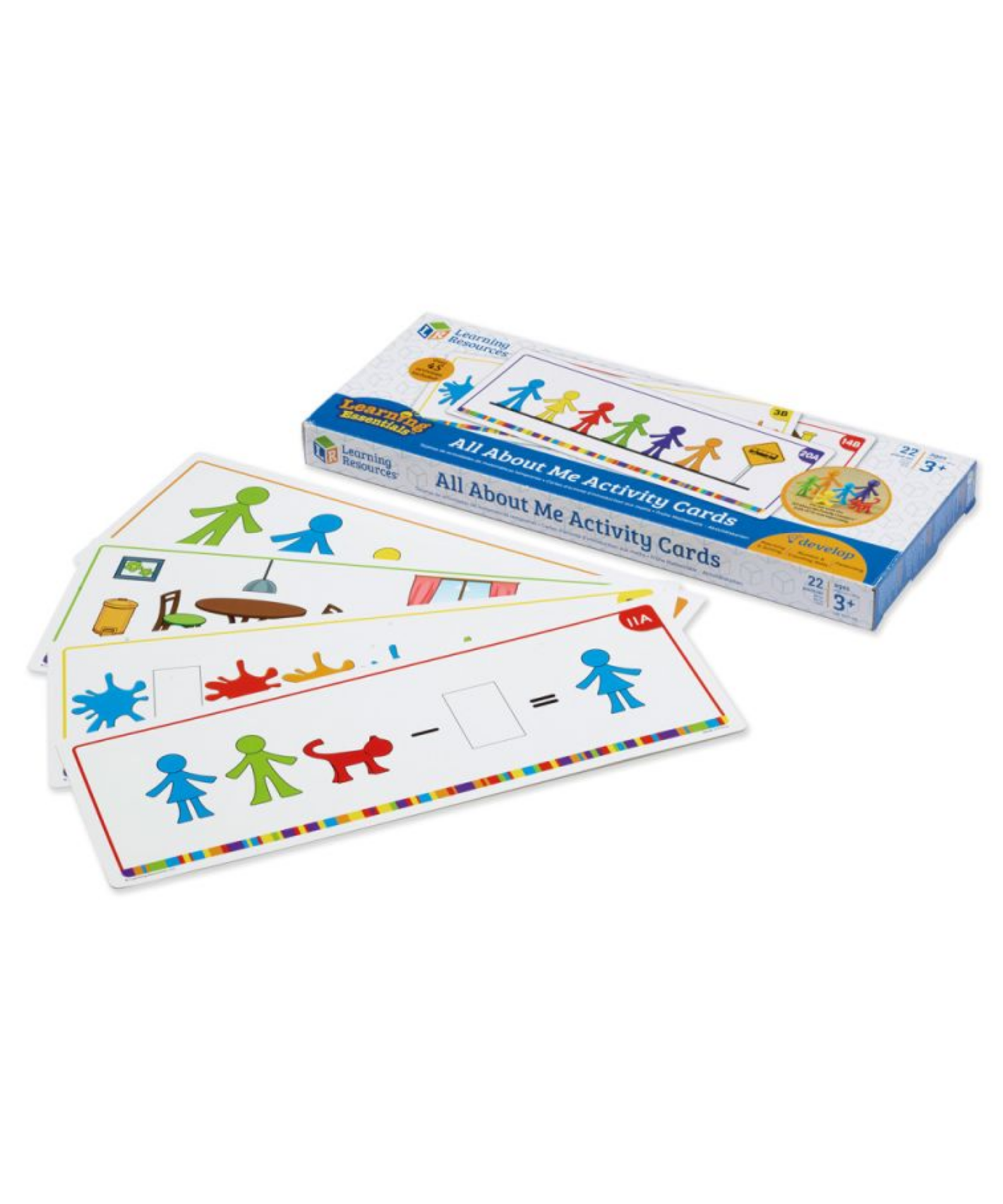 Learning Resources All About Me Family Counters Activity Cards (Set of 21), Early Maths & Sorting Skills, Language-Free Activities for Kids, Use with All About Me Counters (Set of 72), Ages 3+