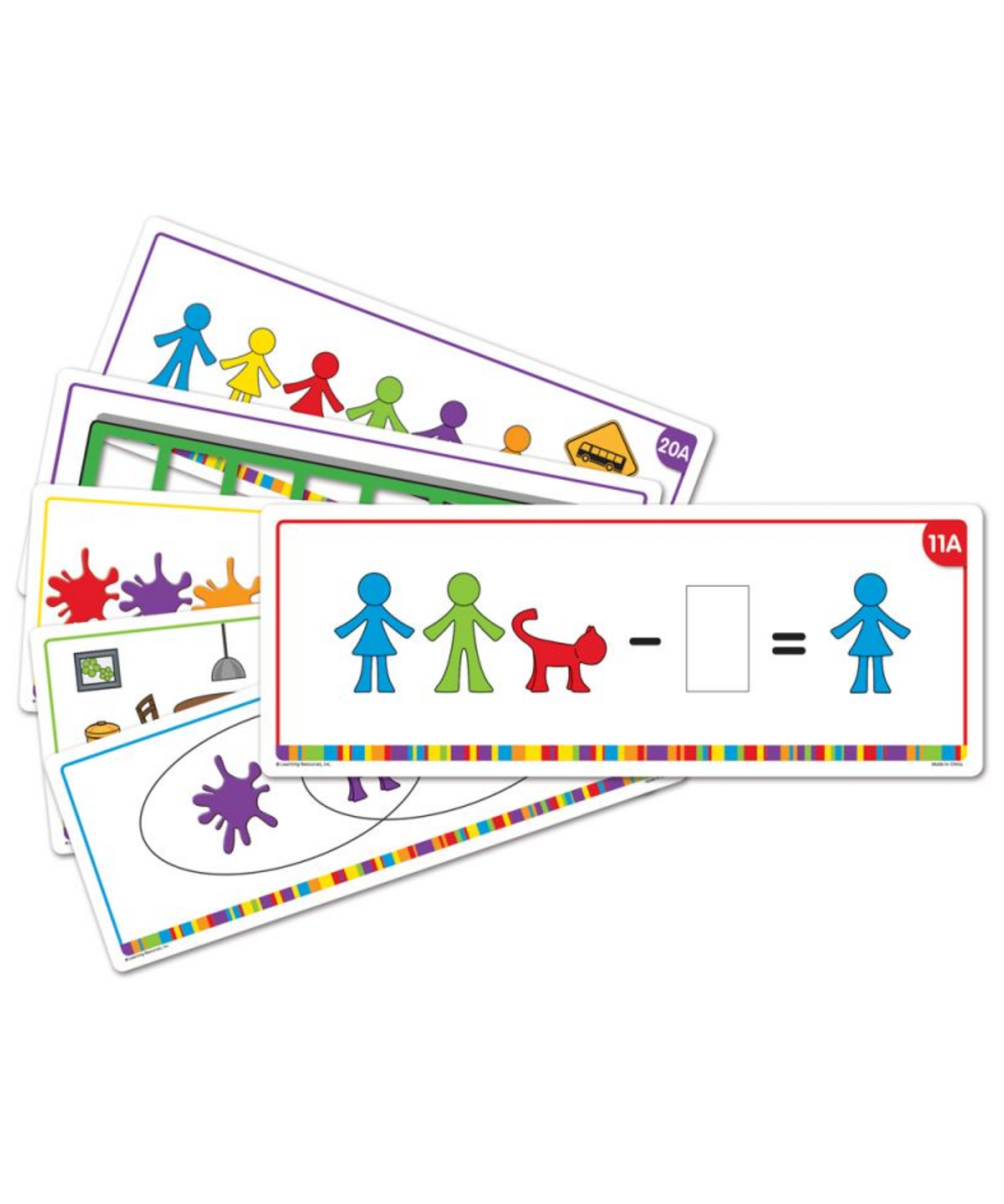 Learning Resources All About Me Family Counters Activity Cards (Set of 21), Early Maths & Sorting Skills, Language-Free Activities for Kids, Use with All About Me Counters (Set of 72), Ages 3+